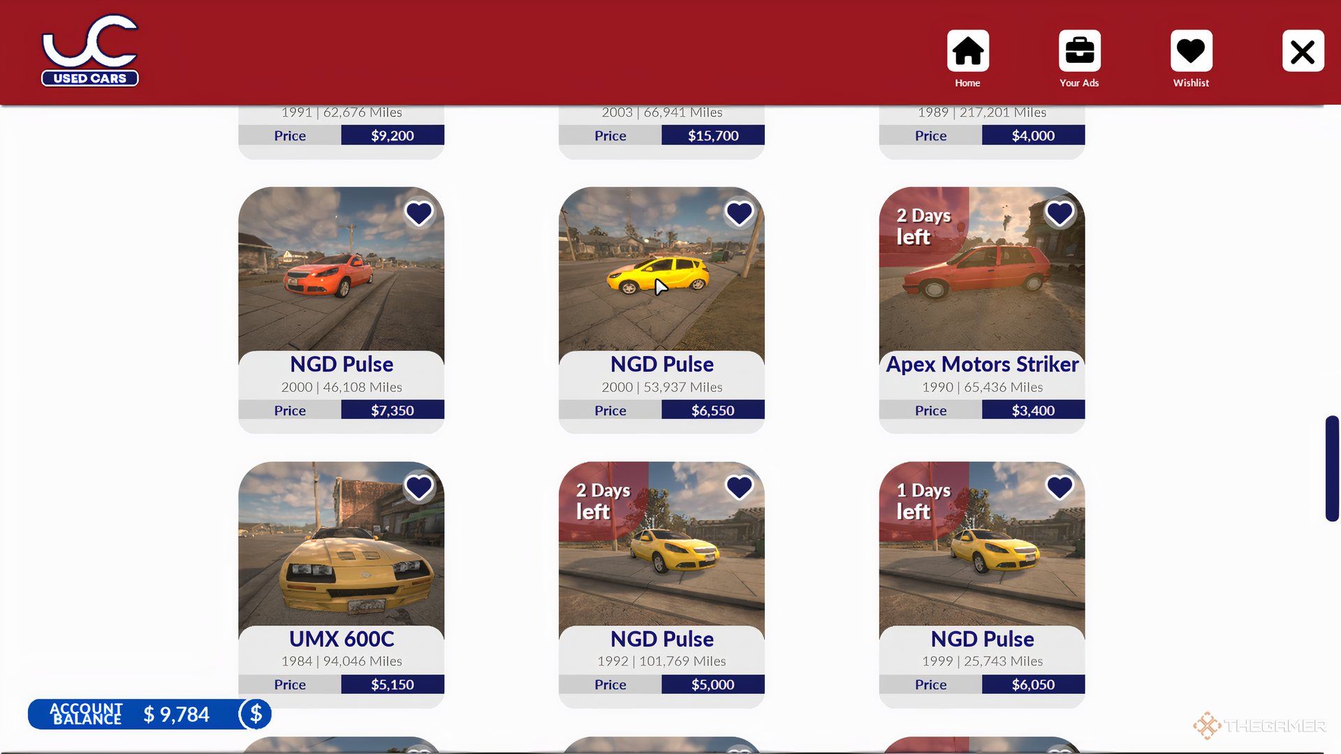 Many advertisements are shown in Car Dealer Simulator