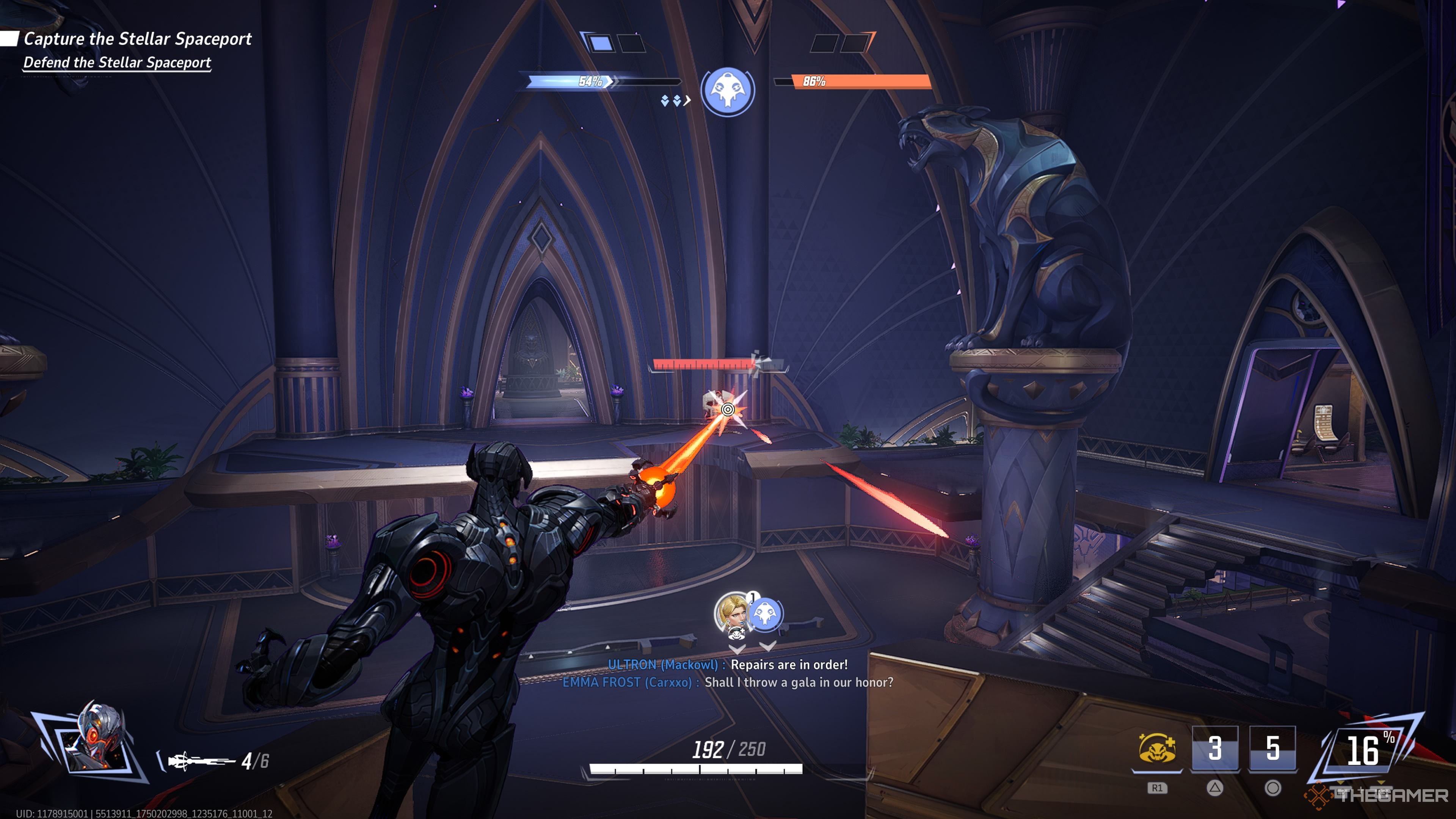 Ultron uses his Encephalo-Ray on The Punisher in Marvel Rivals.