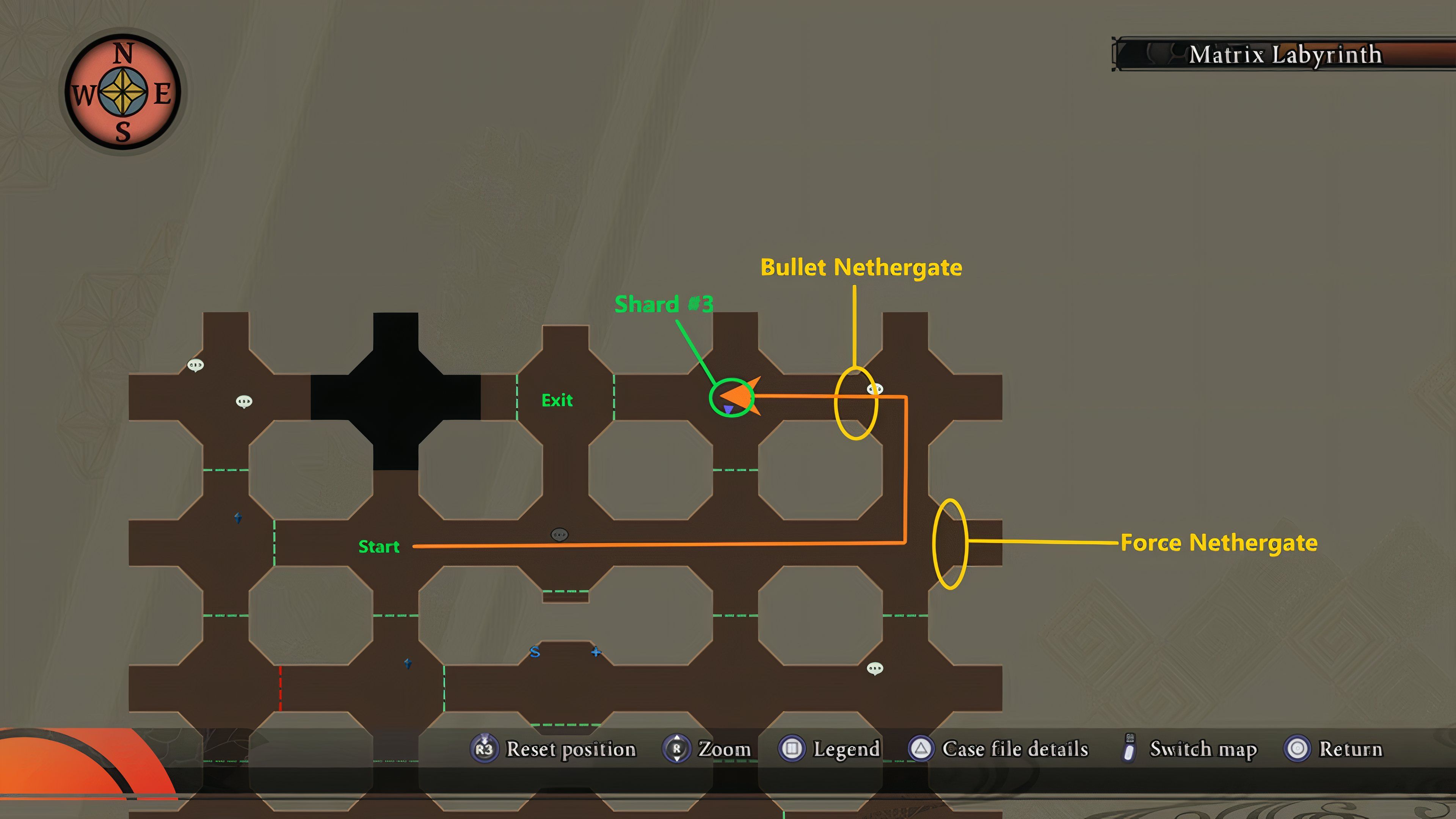 Matrix Labyrinth map to shard 3.