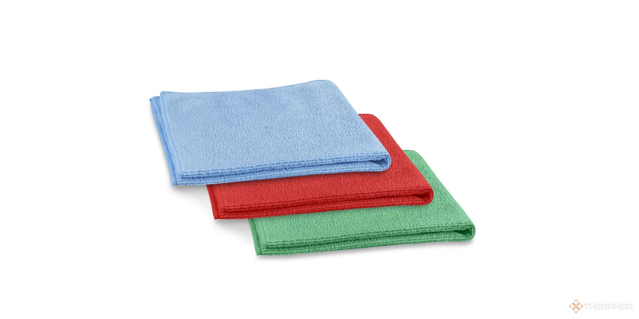Three microfiber cloths.