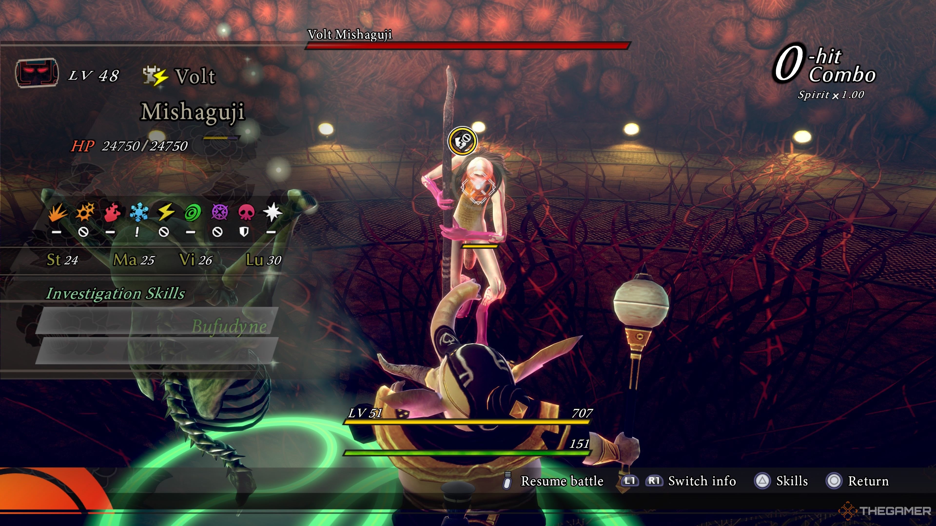 Mishaguji affinities in Raidou Remastered The Mystery of the Soulless Army.