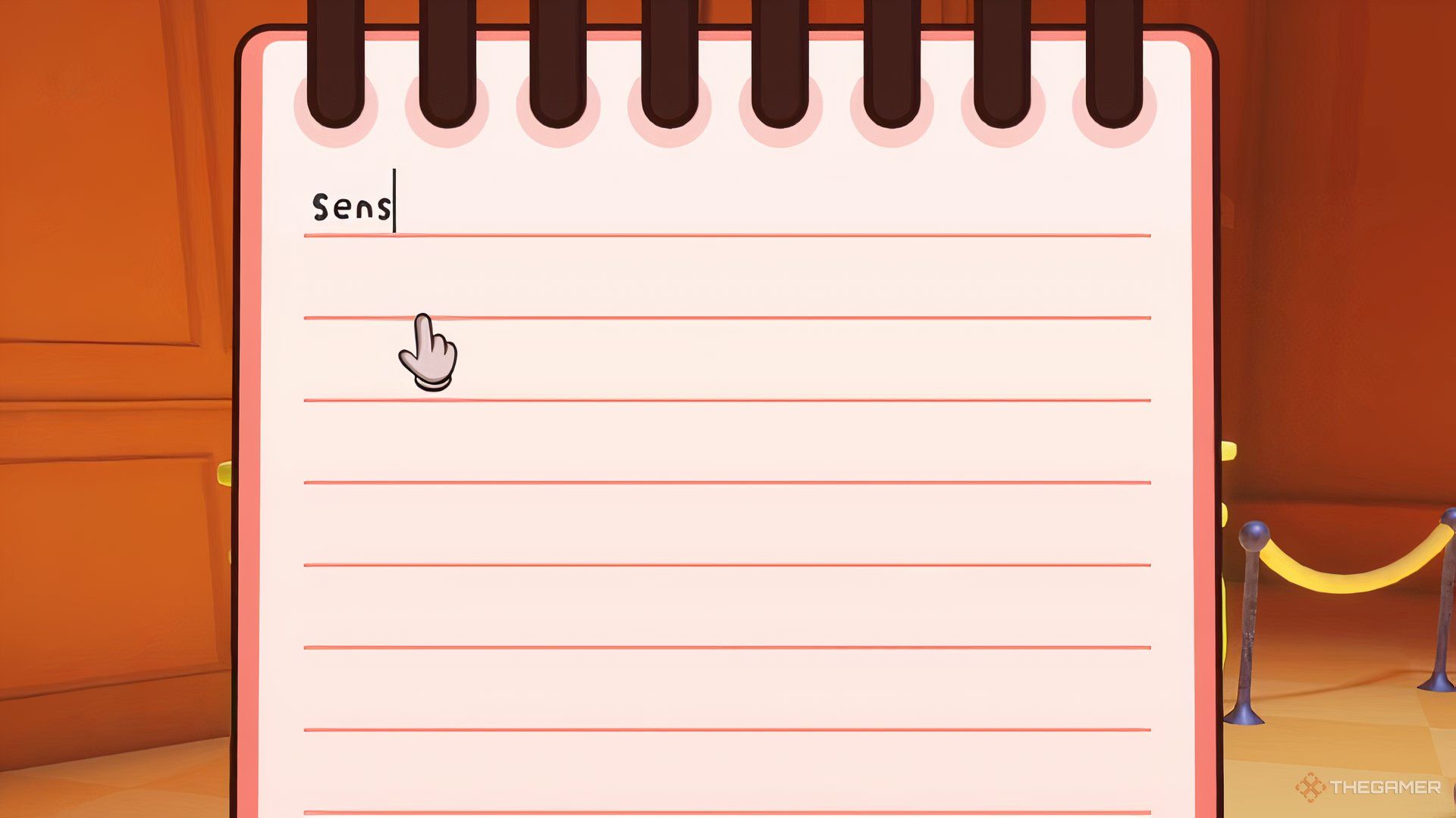 Notepad used for writing evidence in Guilty As Sock!