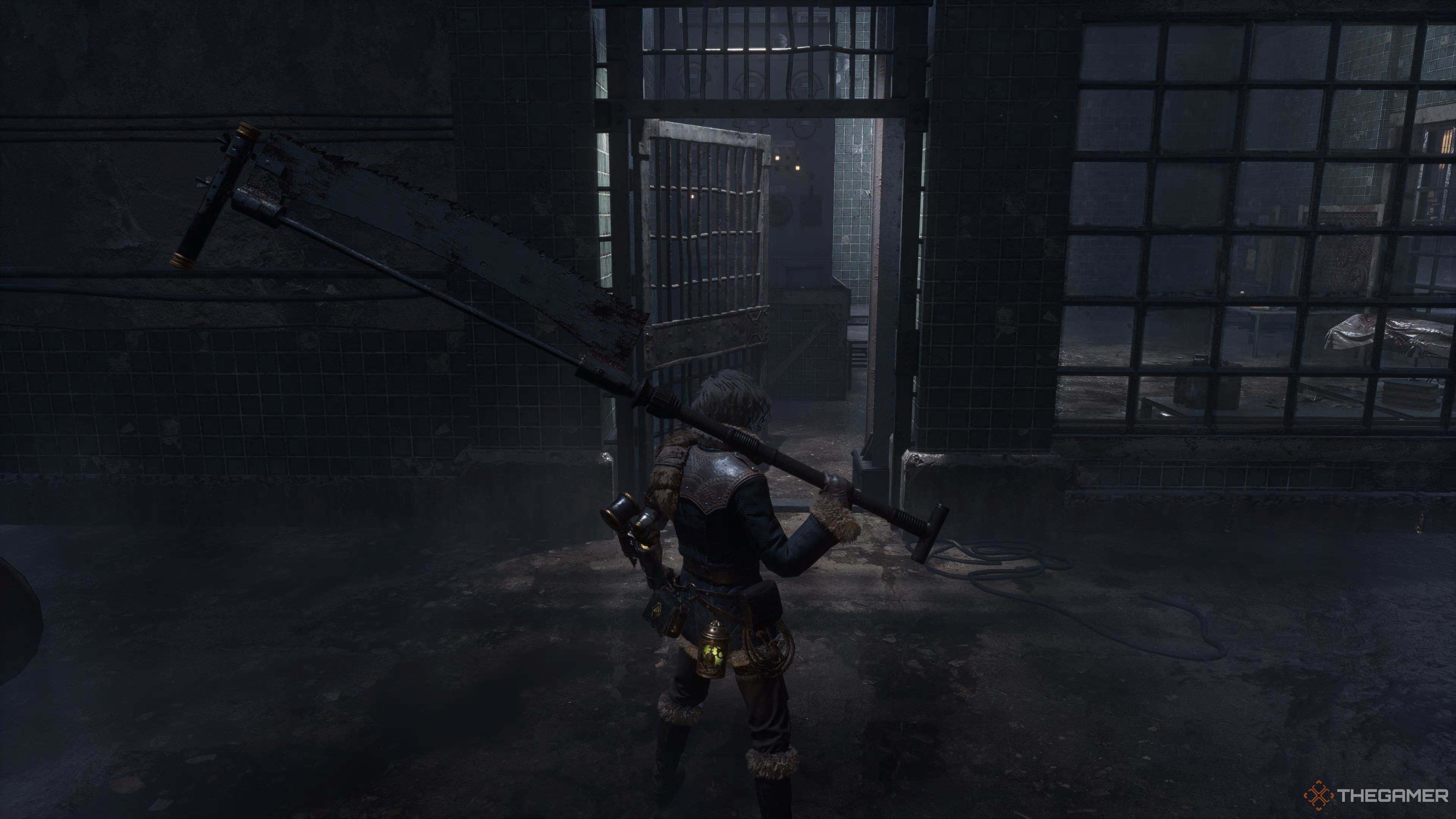 P facing the shortcut in the Elixir Research Zone of Lies Of P Overture.
