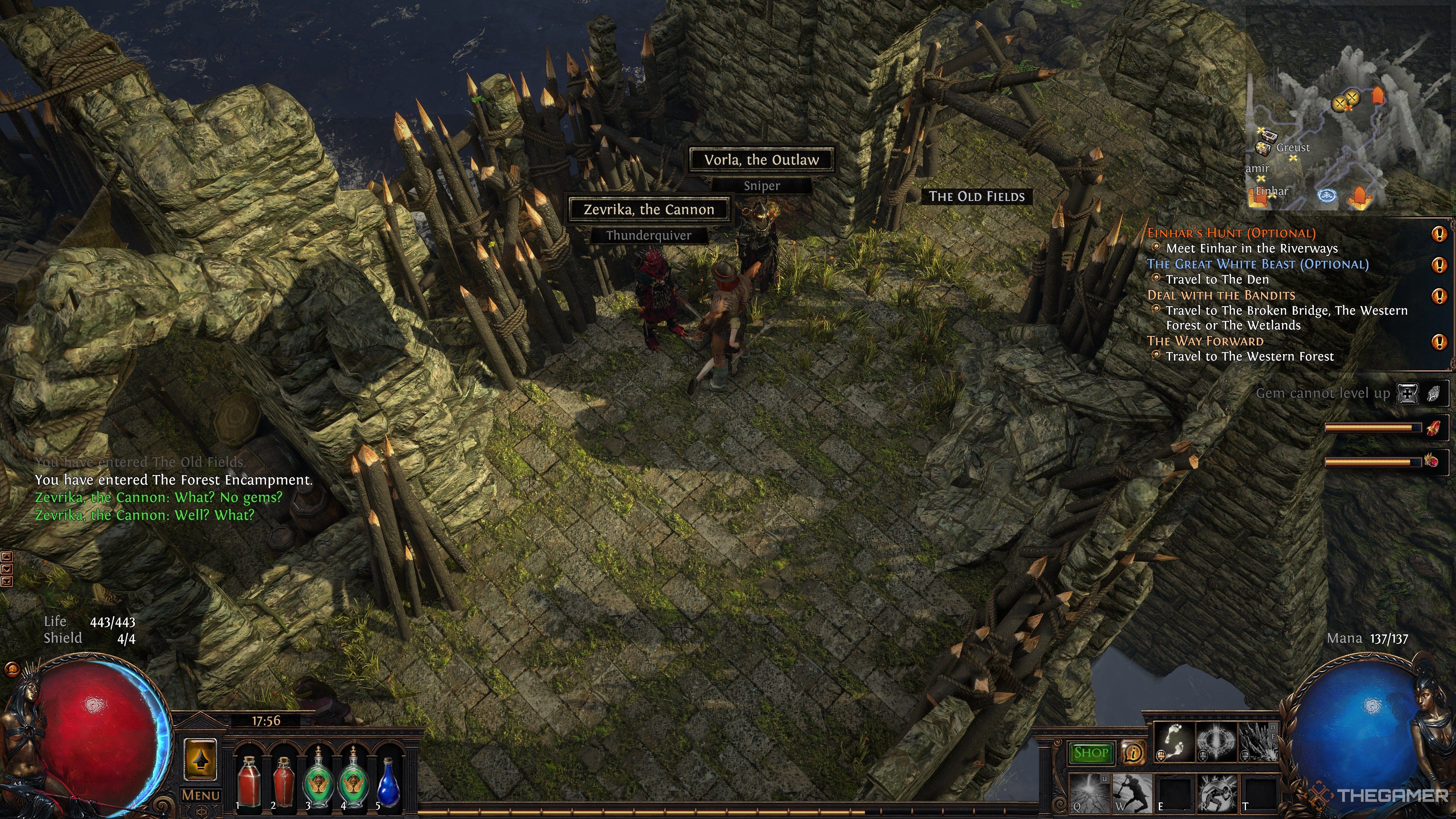 Path of Exile Mercenaries In Town