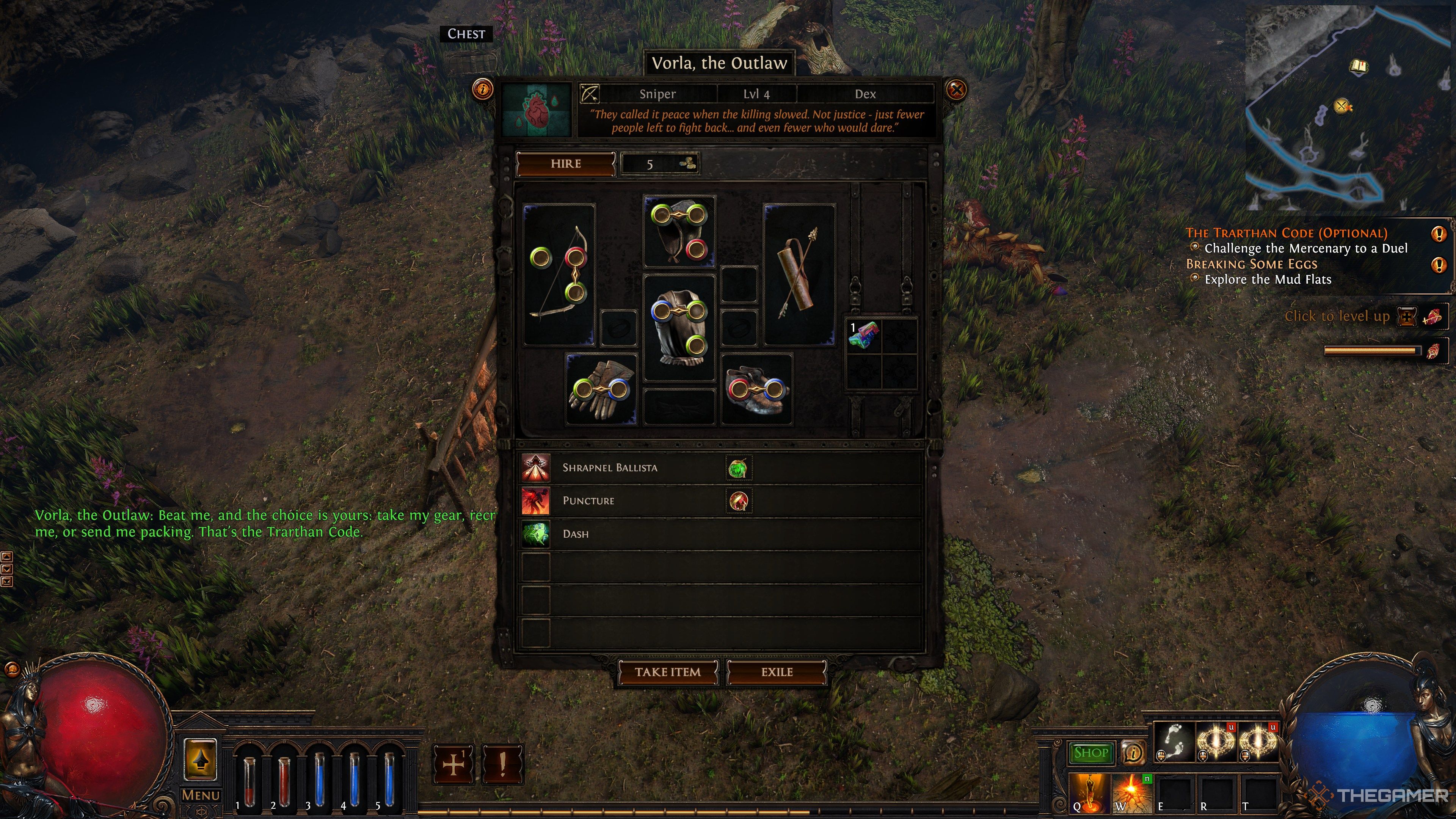 Path of Exile Mercenary UI