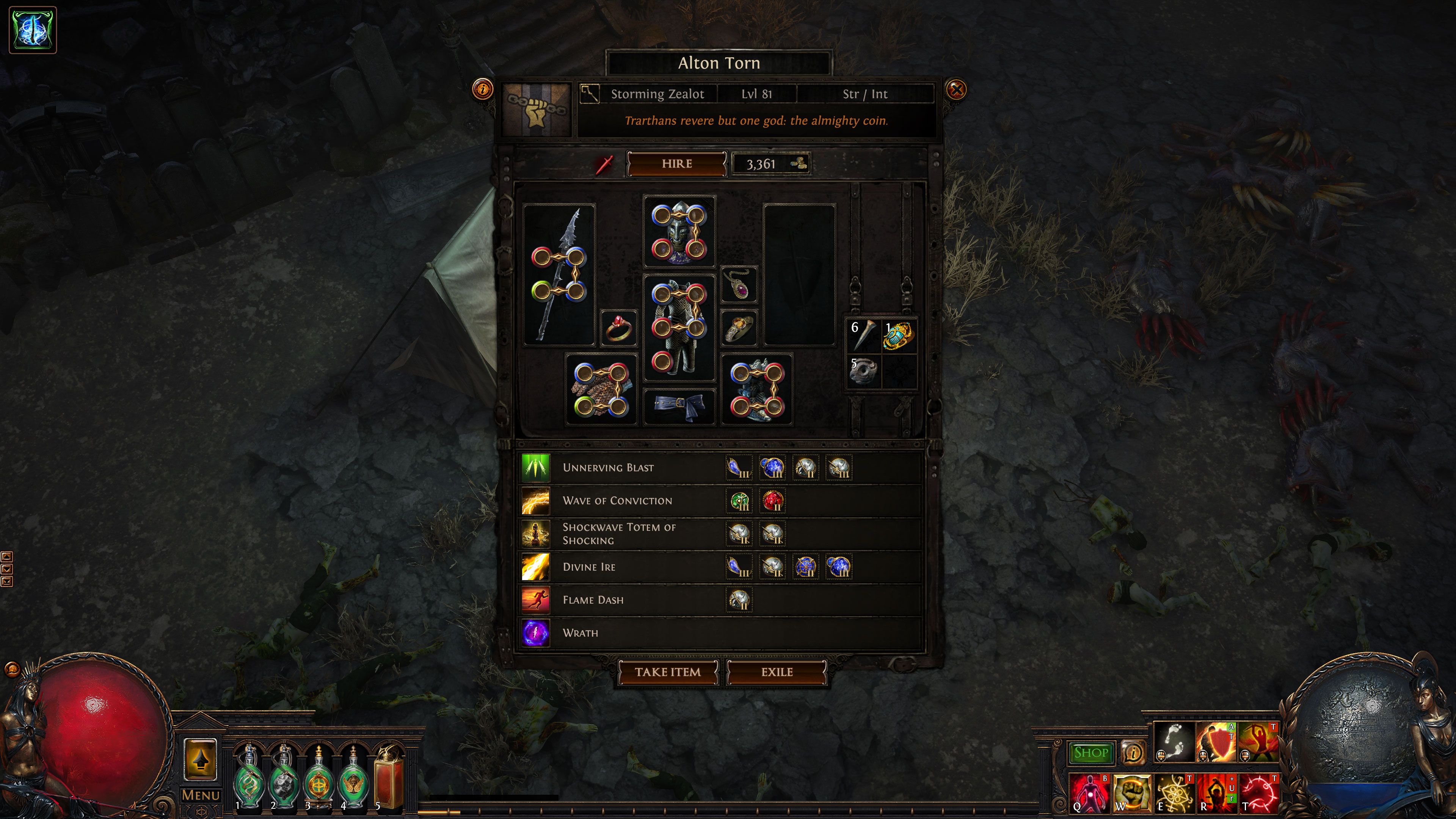 Path of Exile Storming Zealot Merc