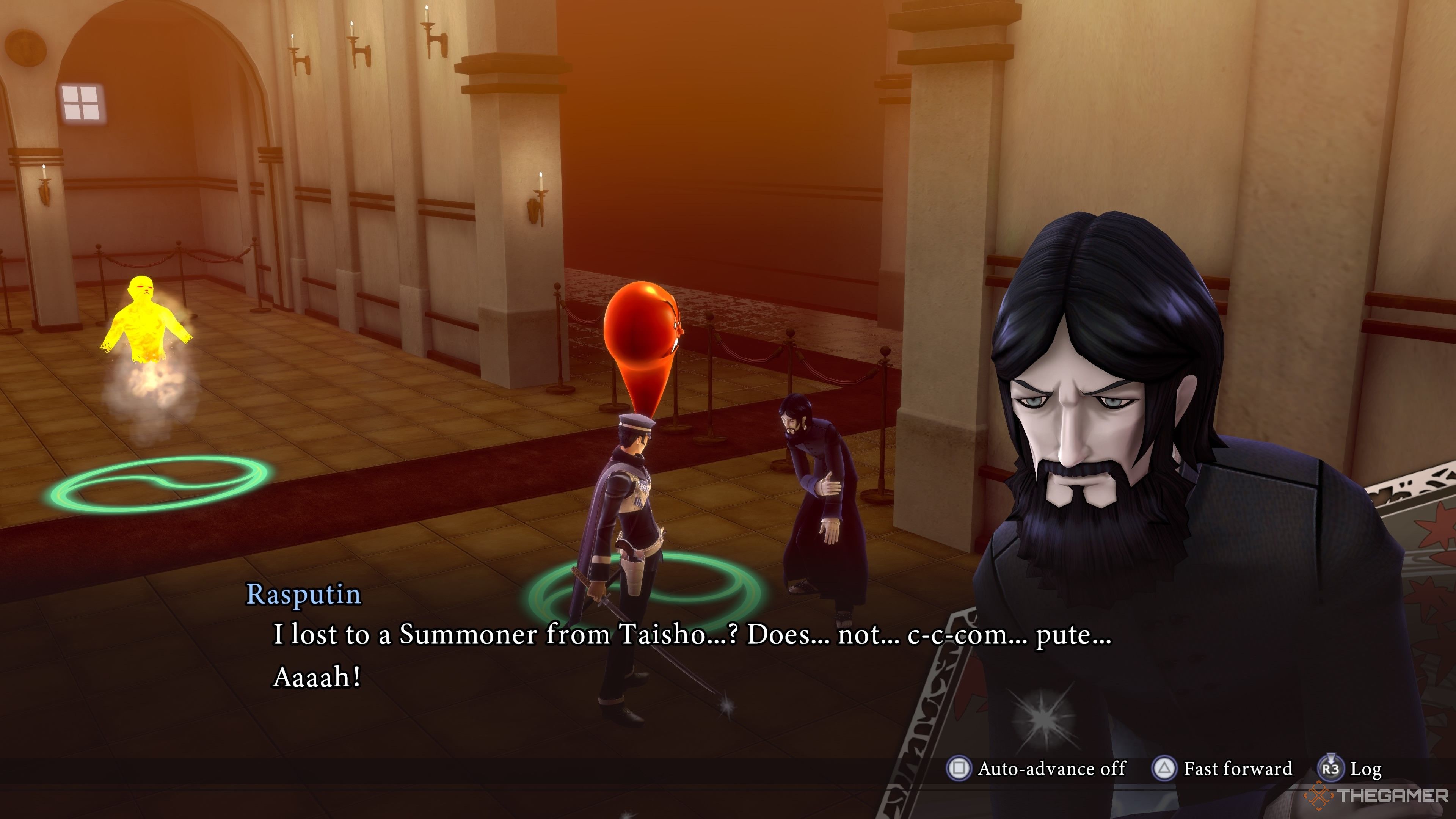 Rasputin when you defeat him as a boss in chapter four of in Raidou Remastered The Mystery of the Soulless Army.