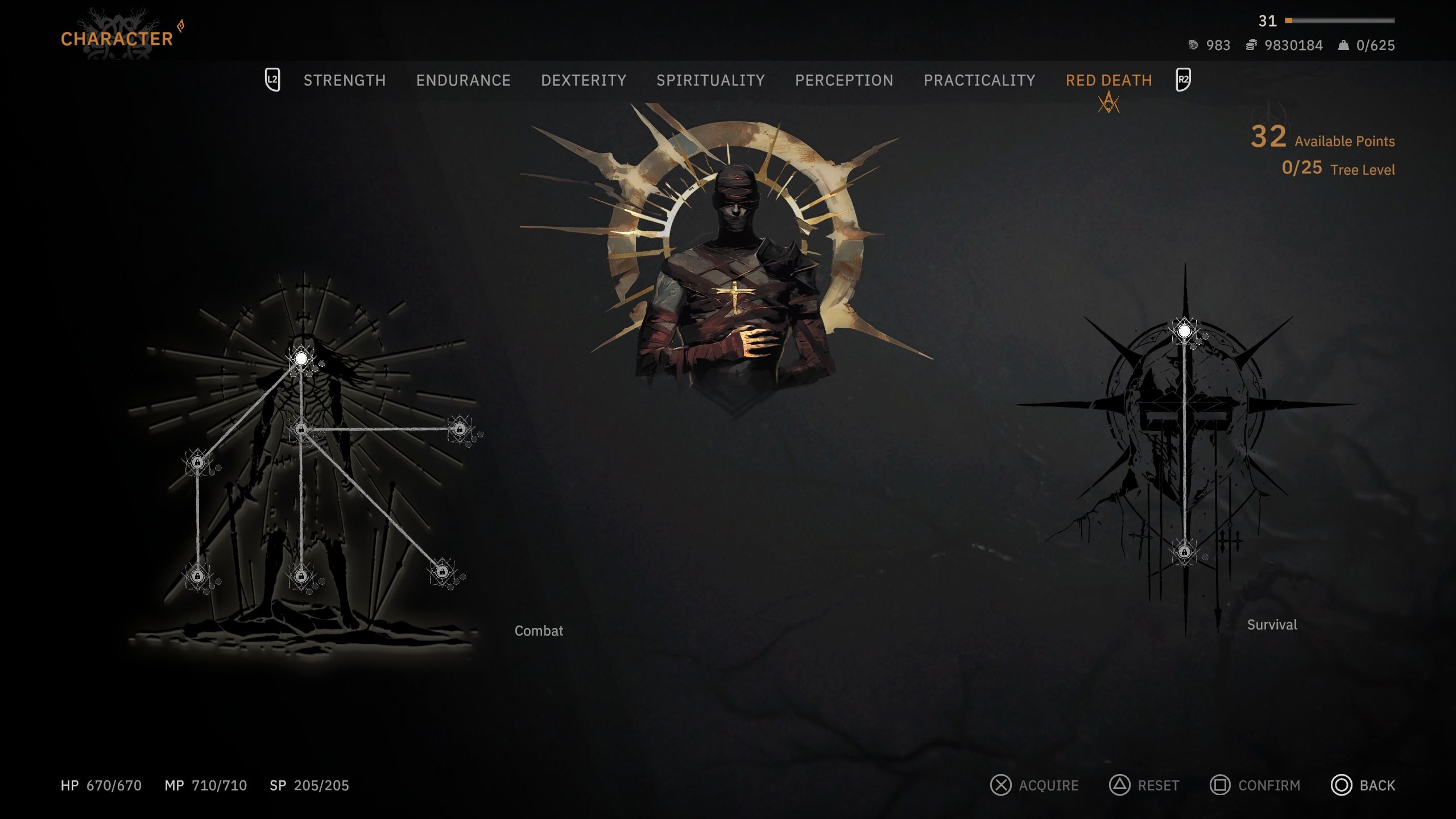 Red Death skill tree - Tainted Grail The Fall Of Avalon