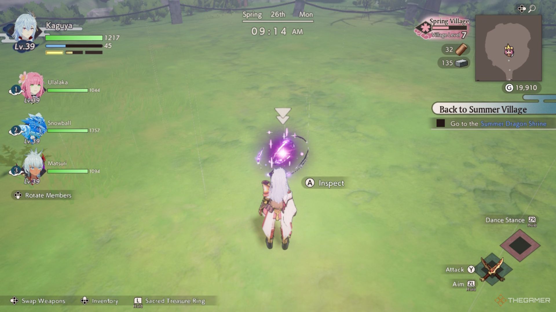 Rune Factory Guardians Of Azuma reliving a boss fight.