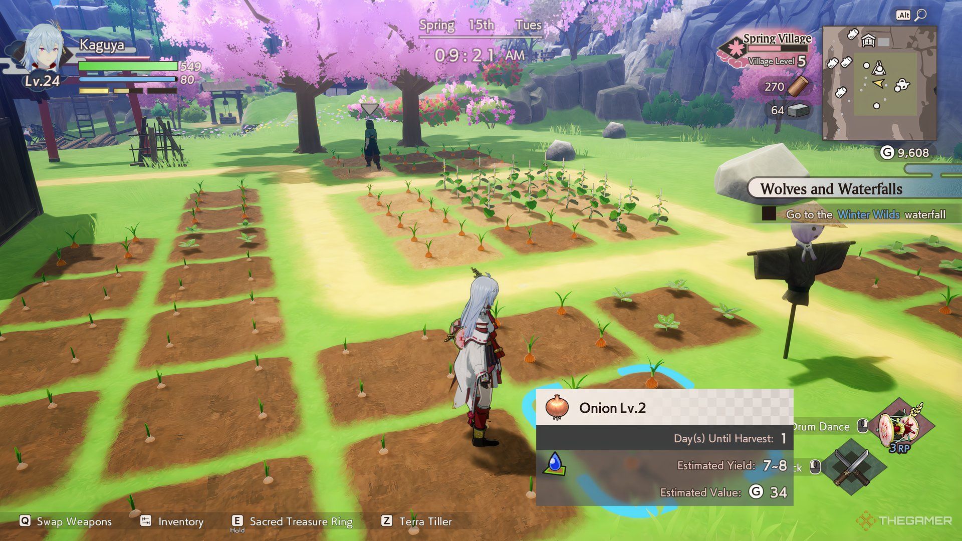 Crop fields are shown in Rune Factory: Guardians of Azuma.