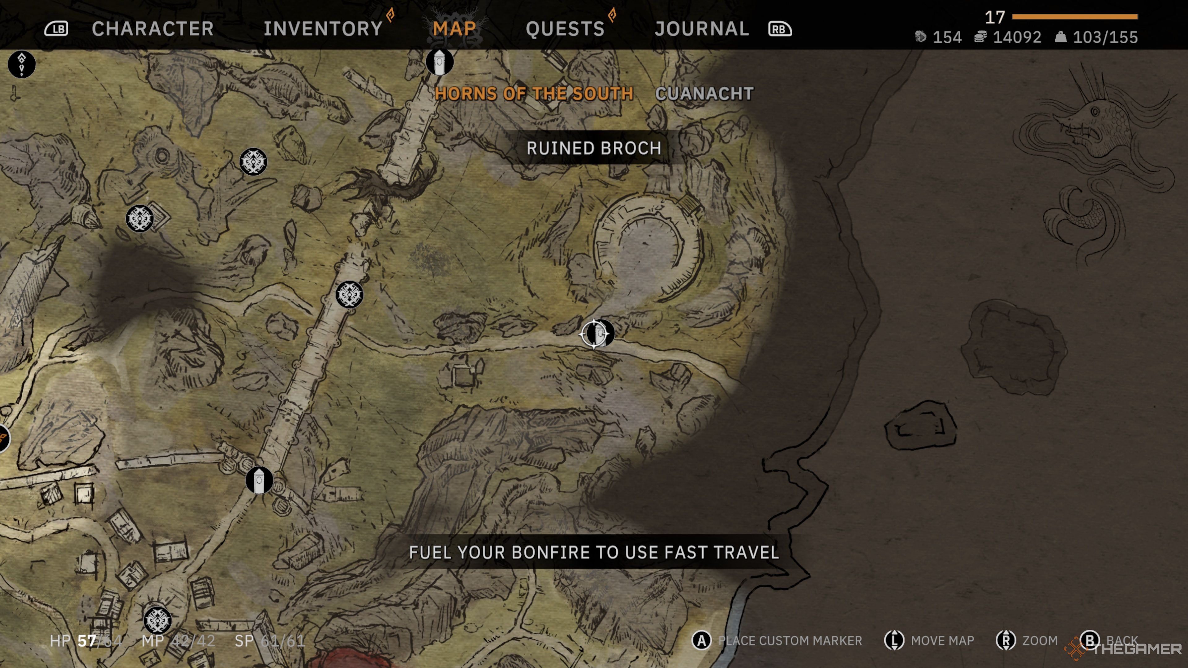 Tainted Grail Fall Of Avalon Where To Find Grindylow Ruined Broch Map 6