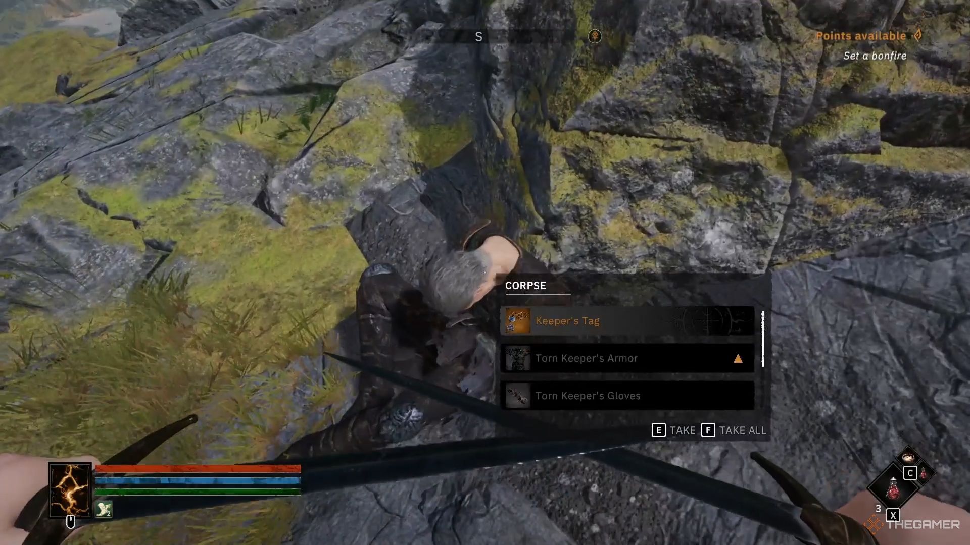 Tainted Grail The Fall of Avalon Keeper tag location by the starting beach.