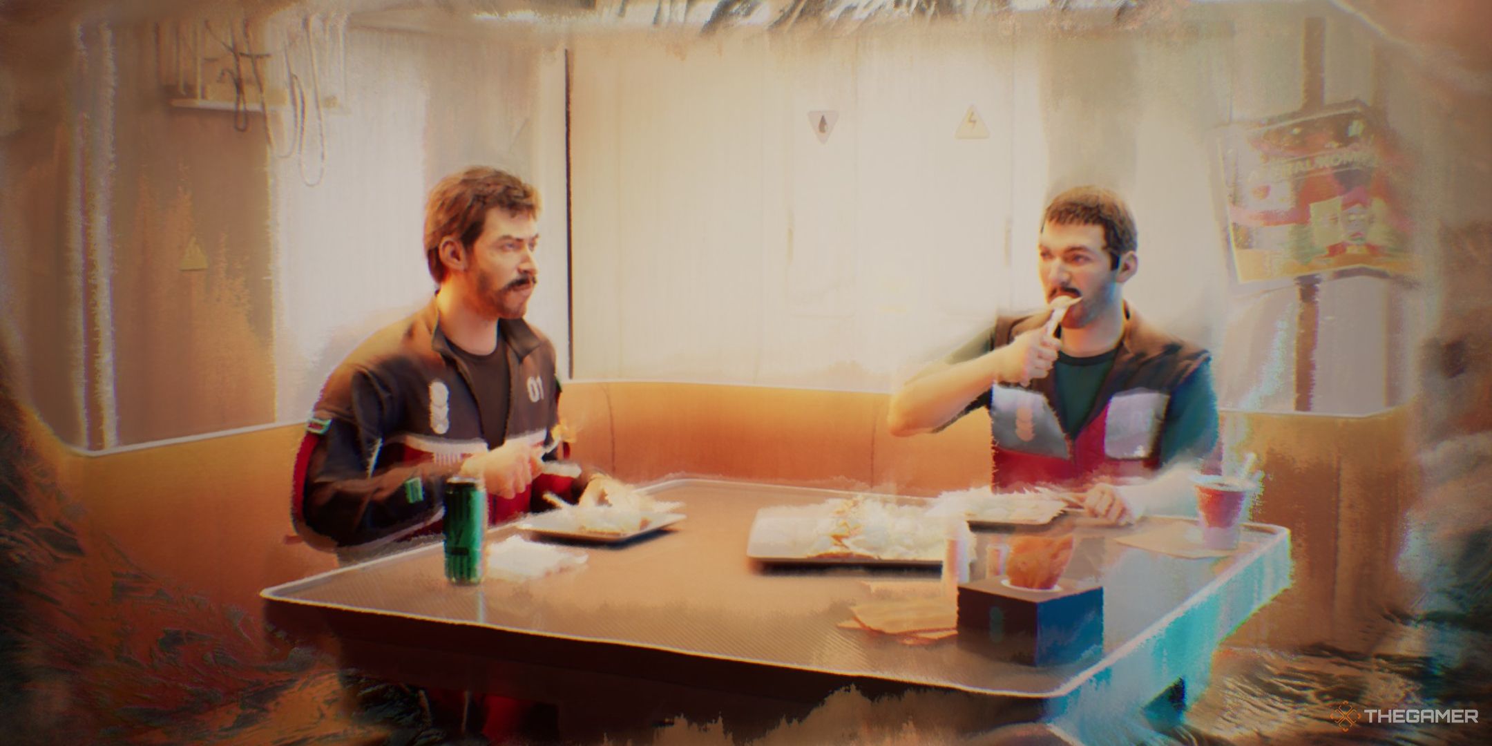 Jan Prime and the Technician share a pierogi dinner in The Alters.