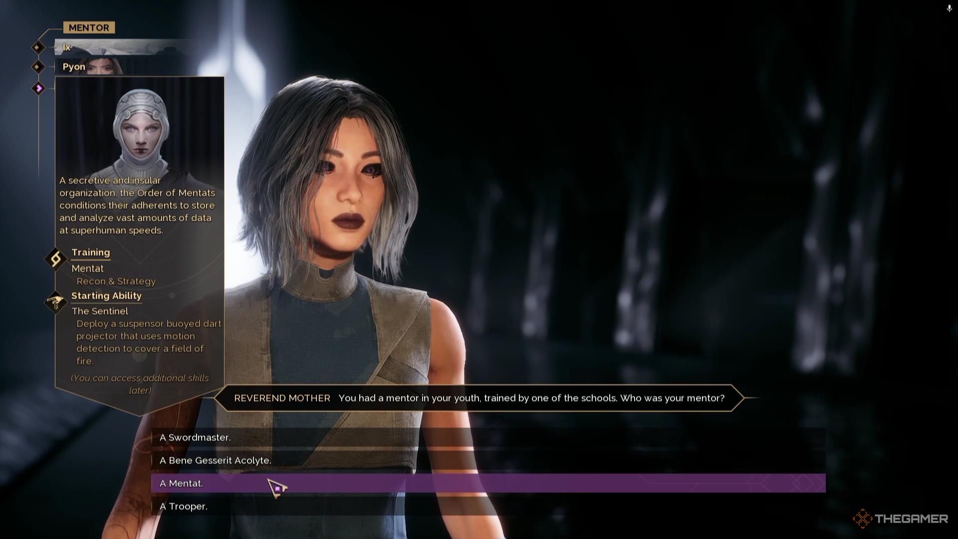 The Mentat starting class option in Dune Awakening.