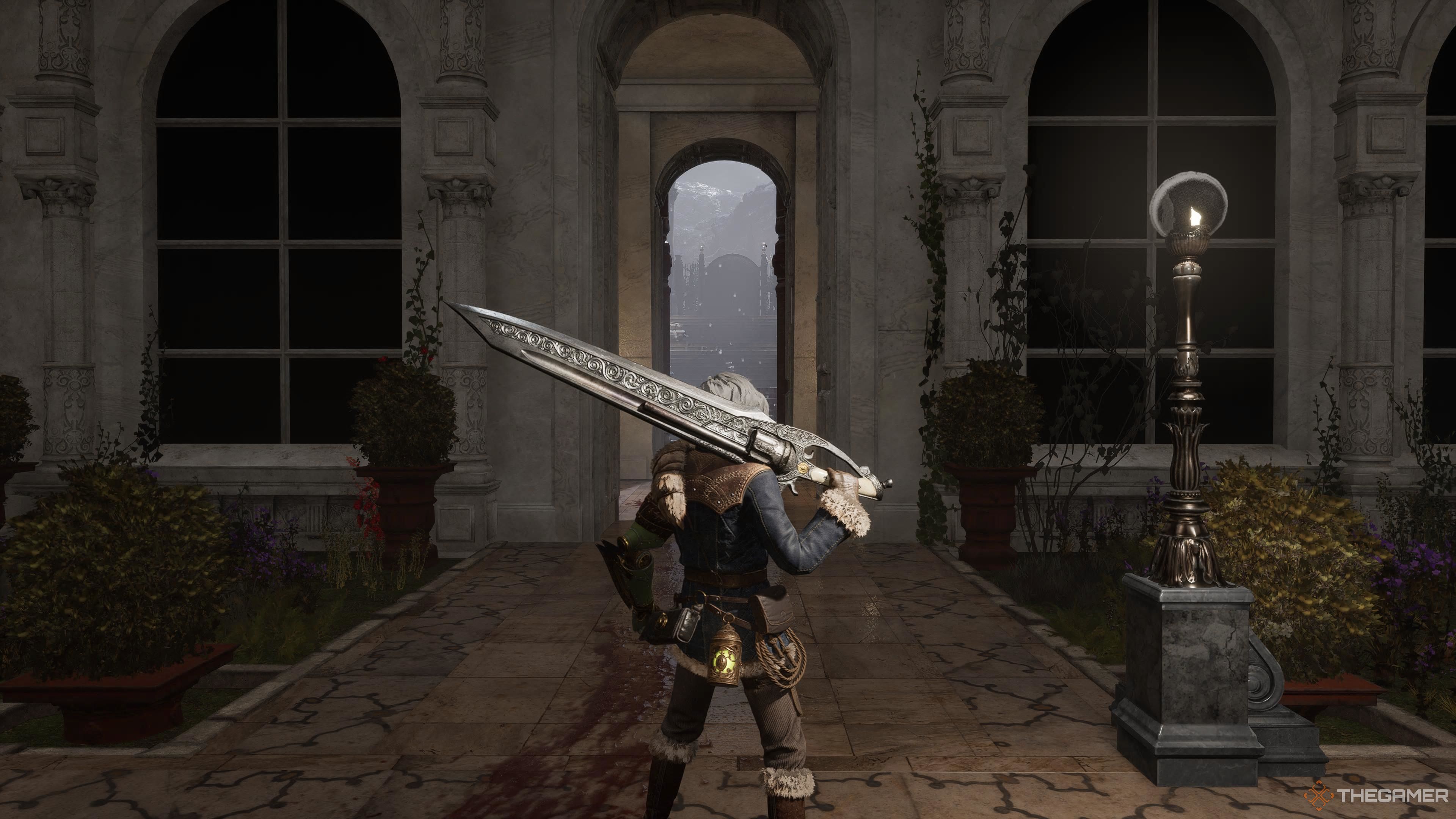 The path leading to the final boss in Lies Of P Overture.