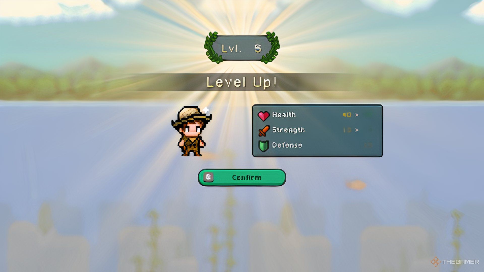The player has leveled up in Nice Day For Fishing.
