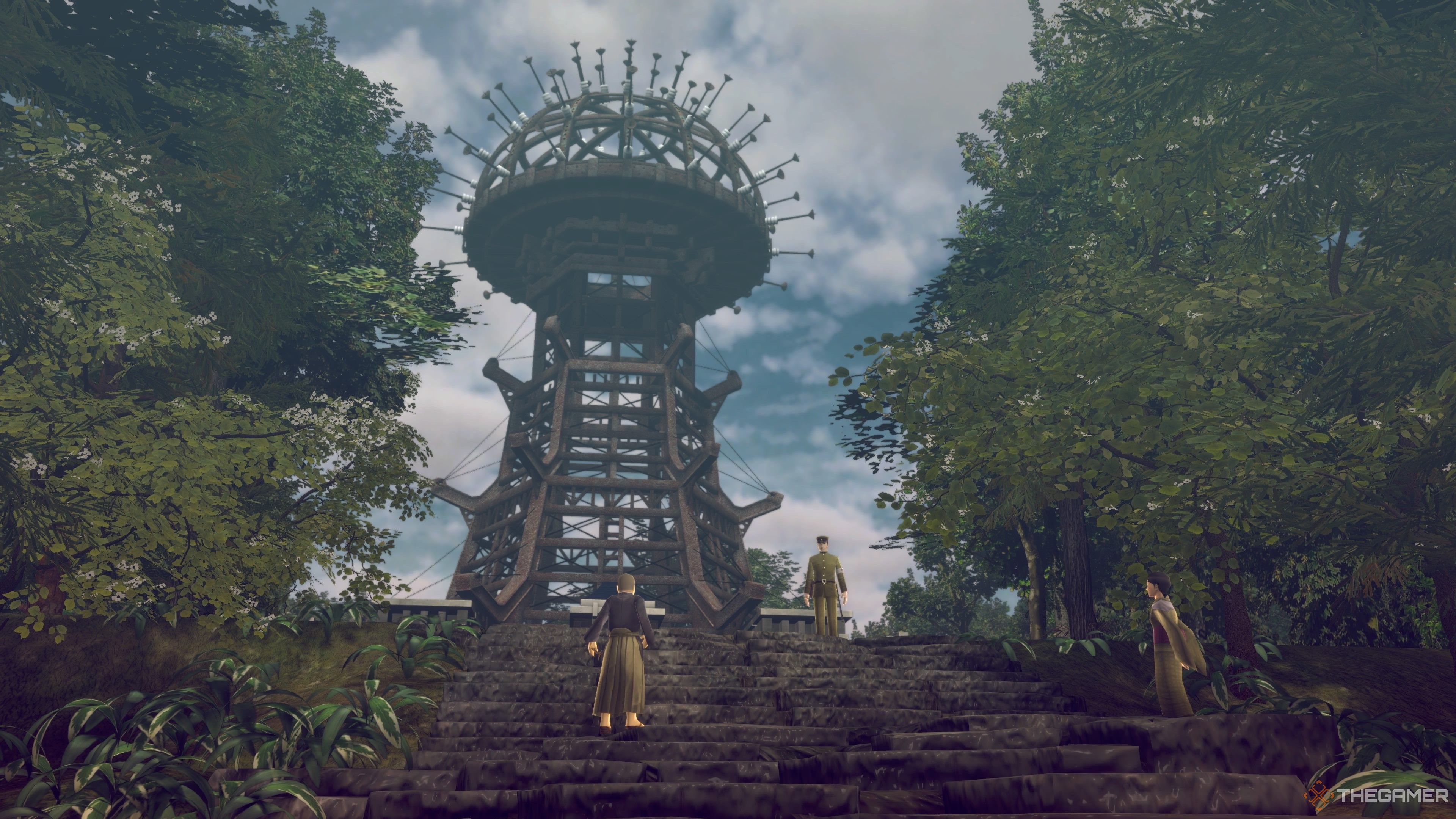 The Waden One radio tower in Raidou Remastered The Mystery of the Soulless Army.