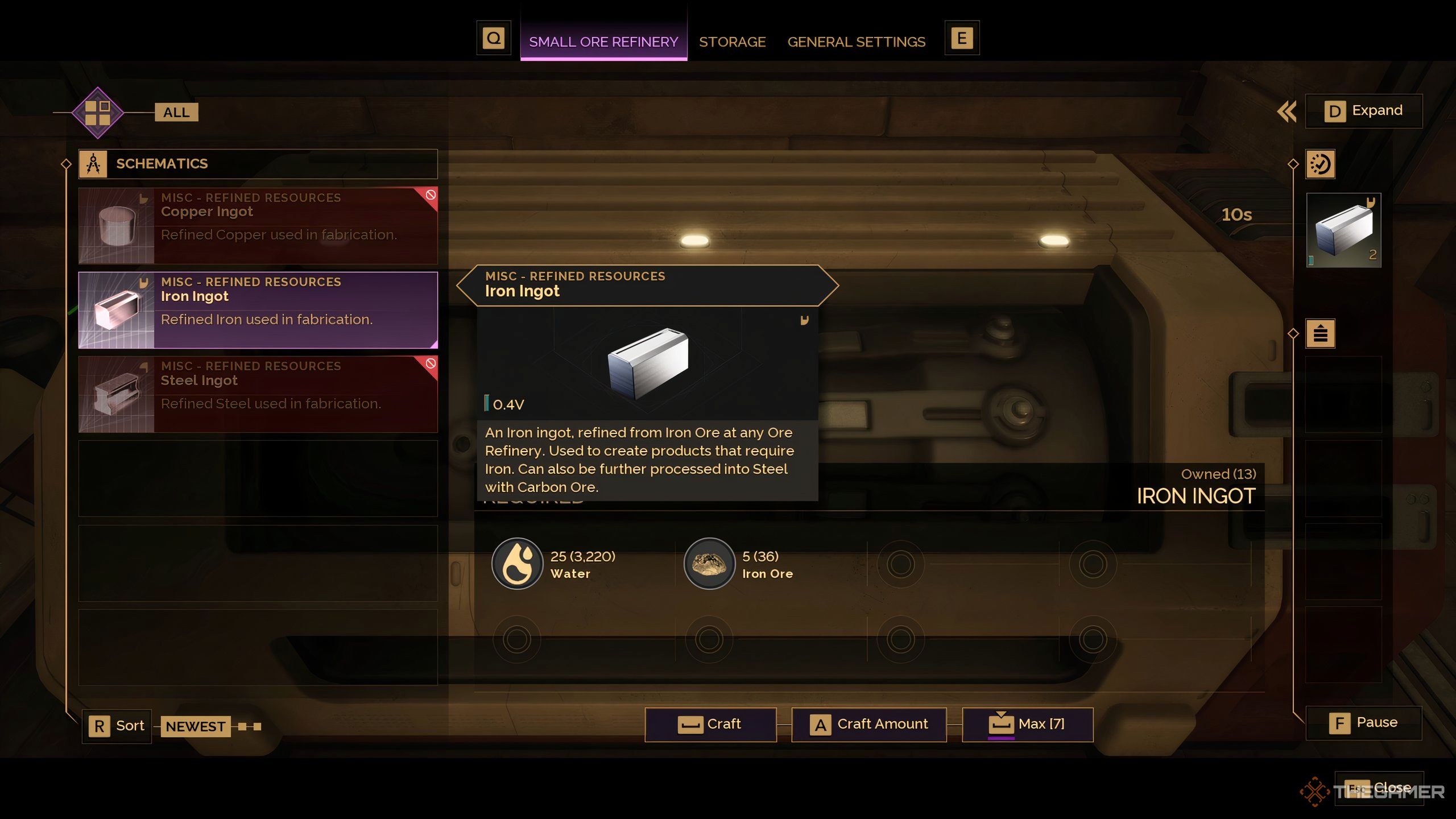 An ore refinery in a sub-fief in Dune: Awakening. 