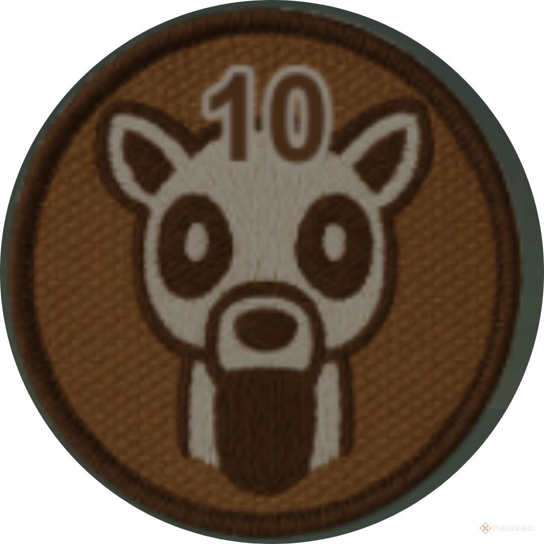 Cutout of a badge in Roblox: 99 Nights In The Forest.