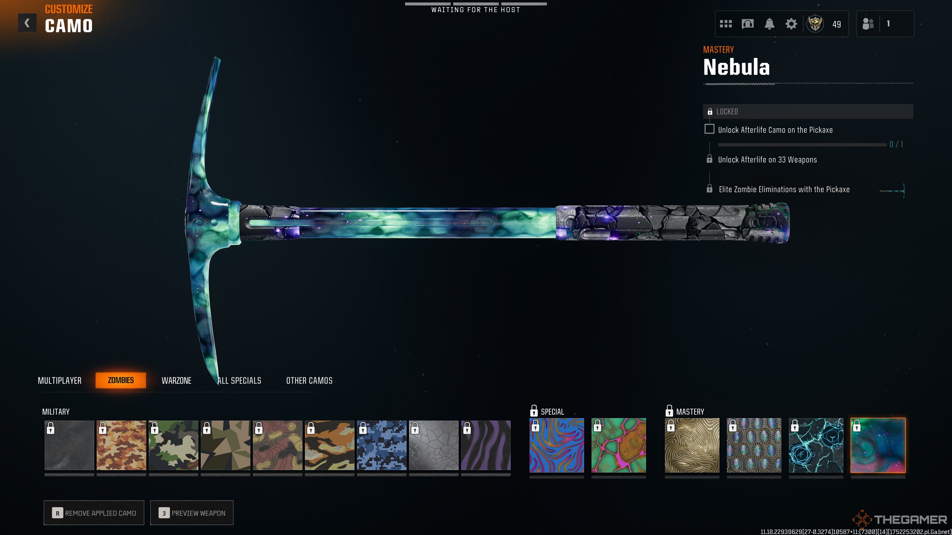 Black Ops 6 Pickaxe Zombies Camos