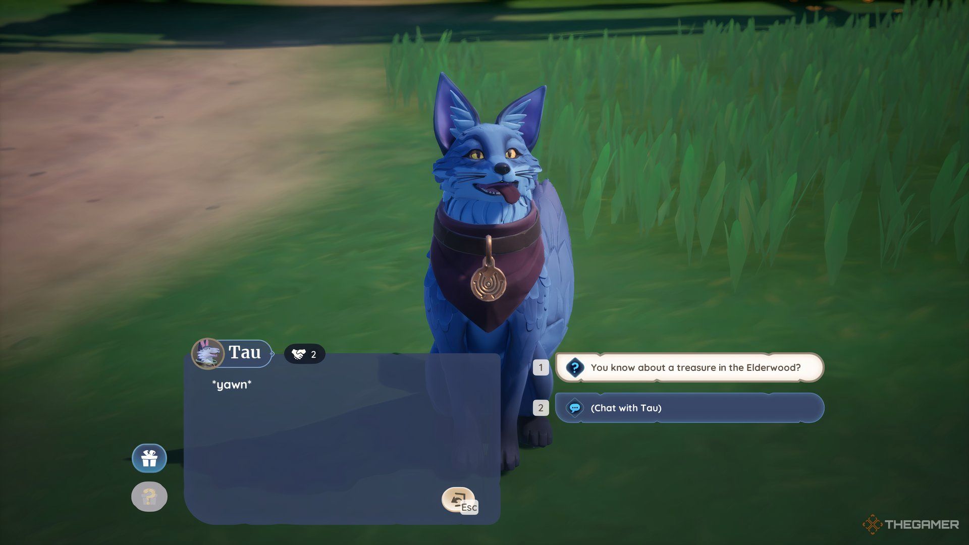 Asking Tau About Florian's Treasure In Palia.