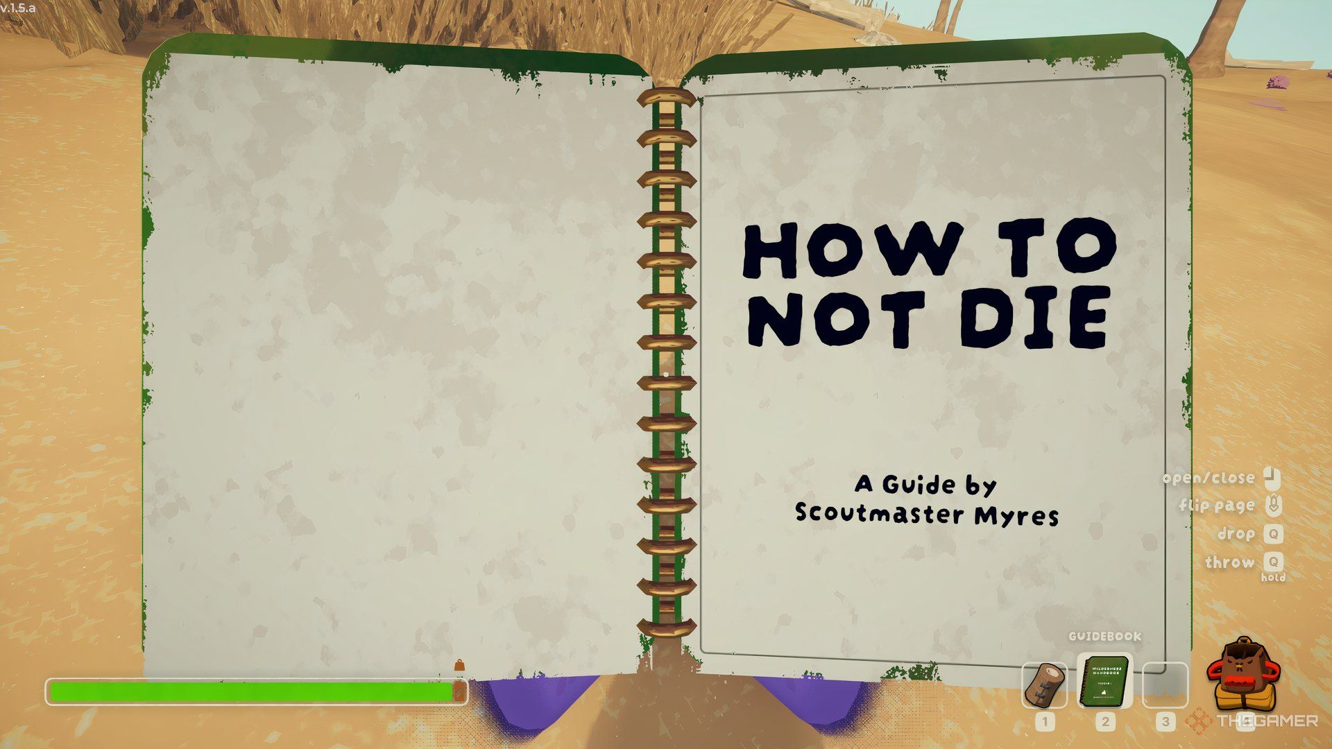 The Scout Guidebook In Peak Open To The Title Page.