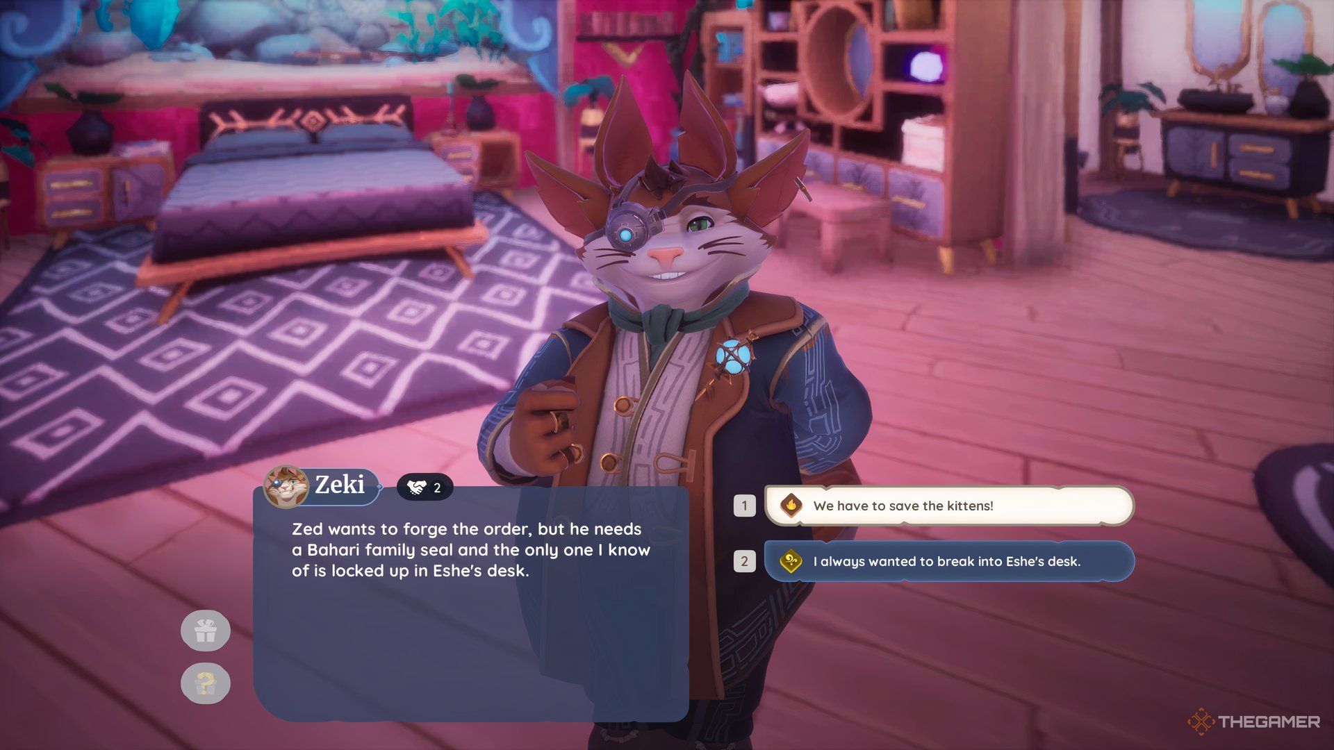 Zeki Asking You To Steal The Seal From Eshe For His Boss Zed In Palia.