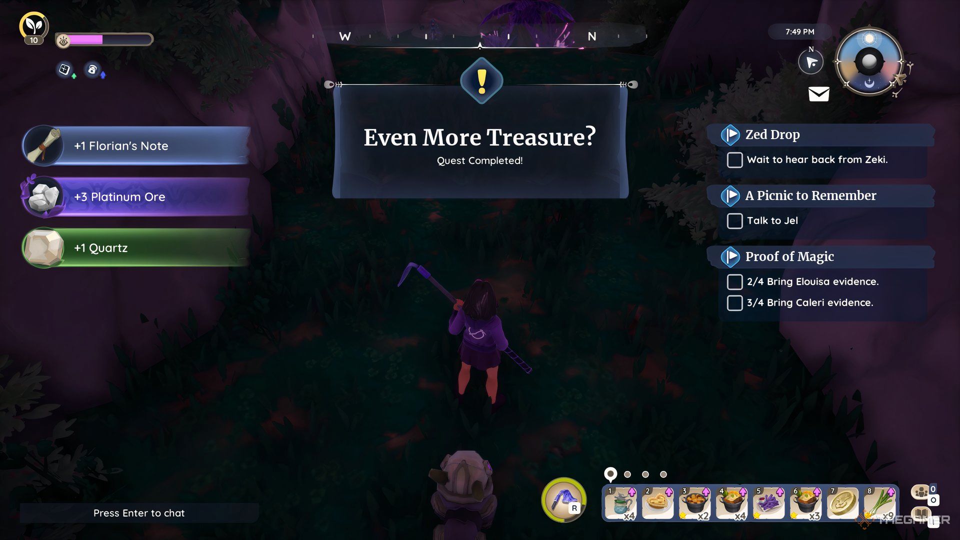 Completing The Even More Treasure? Quest And Receiving The Reward in Palia.