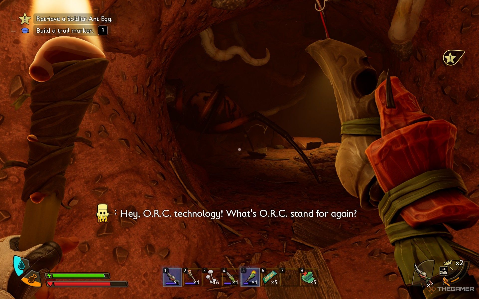 ORC Orb Weaver in Grounded 2.