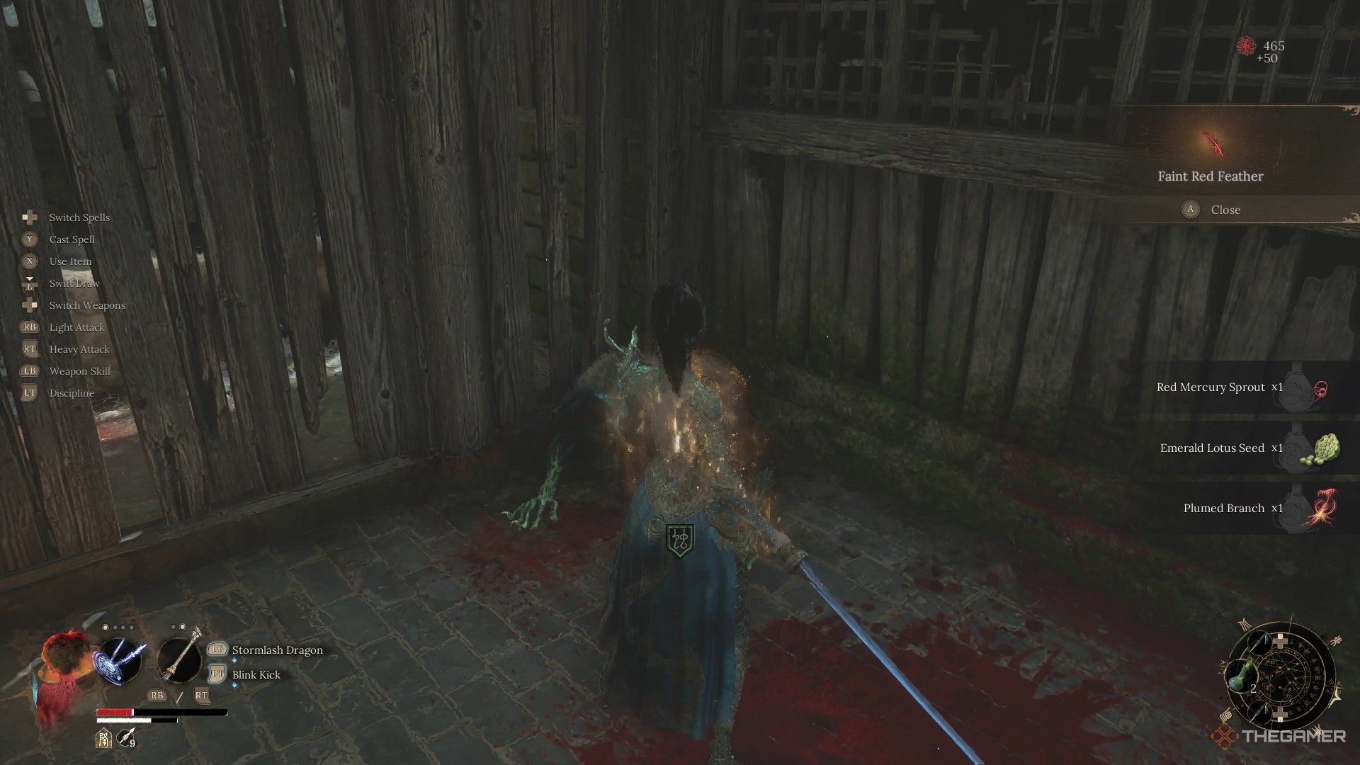 Wuchang defeats a jar enemy to receive a Faint Red Feather in Wuchang: Fallen Feathers.