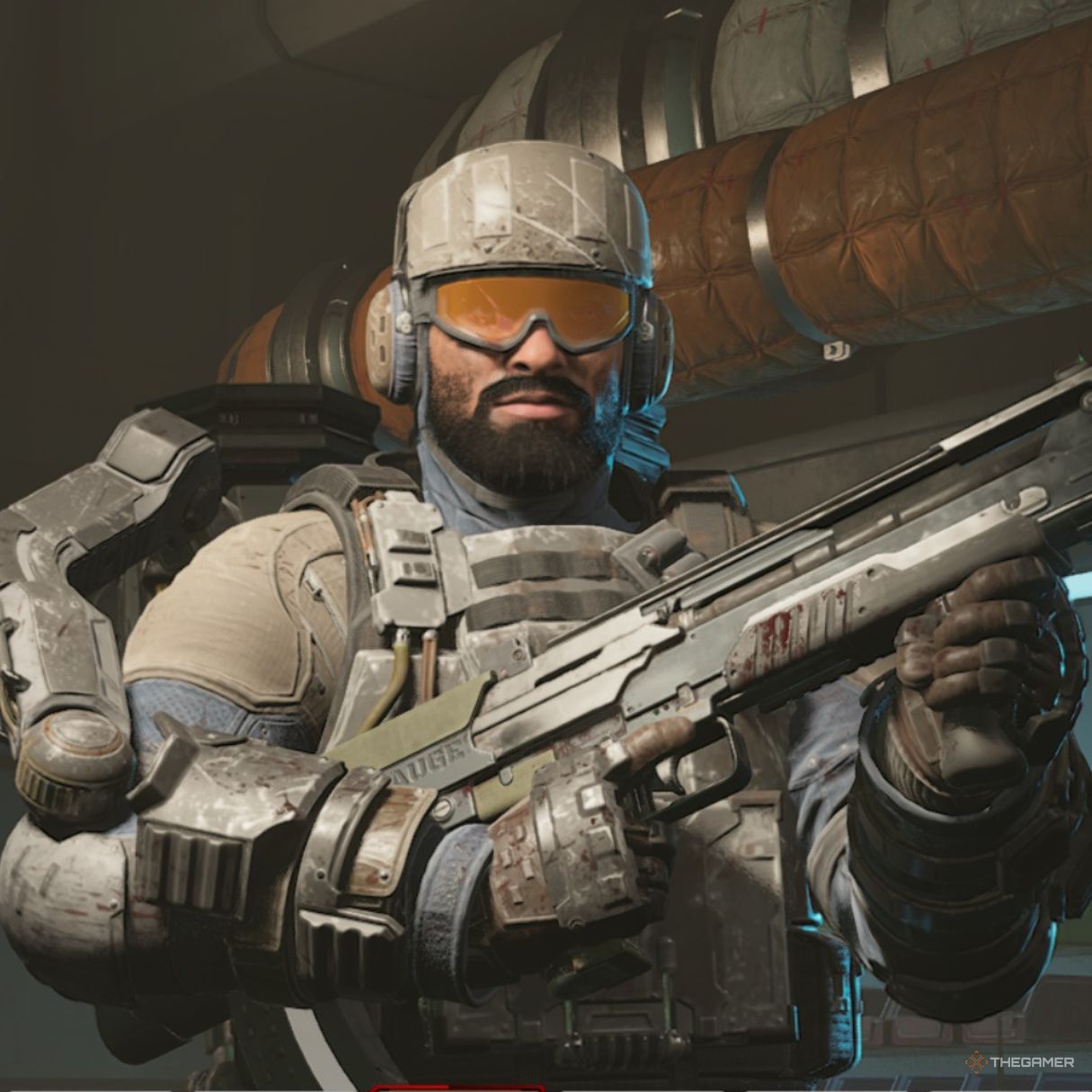 Specialist posing with weapon in Killing Floor 3.