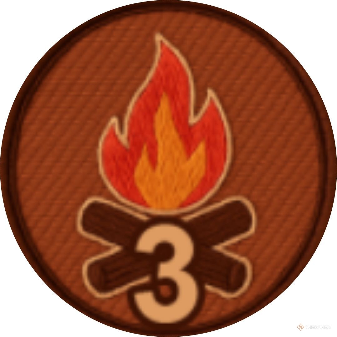 Cutout of a badge in Roblox: 99 Nights In The Forest.