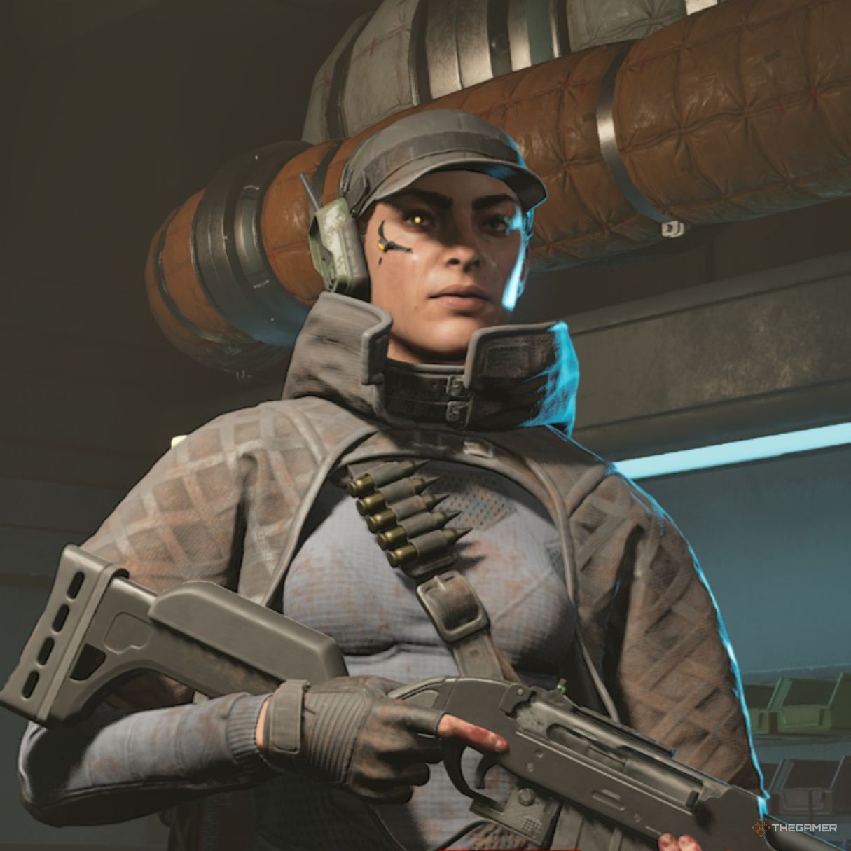 Specialist posing with weapon in Killing Floor 3.