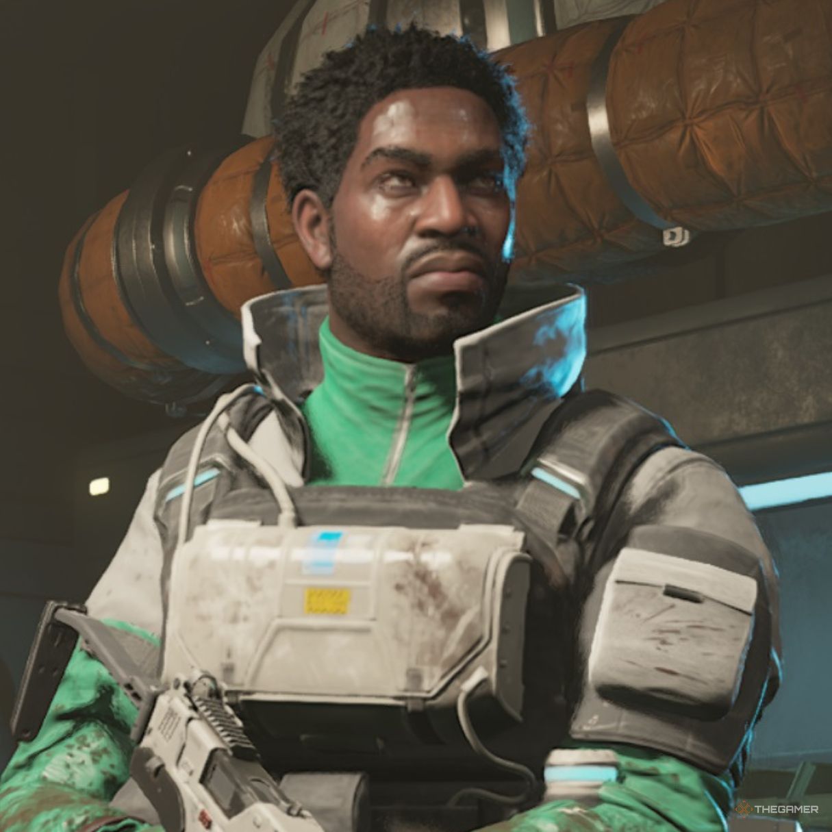 Specialist posing with weapon in Killing Floor 3.