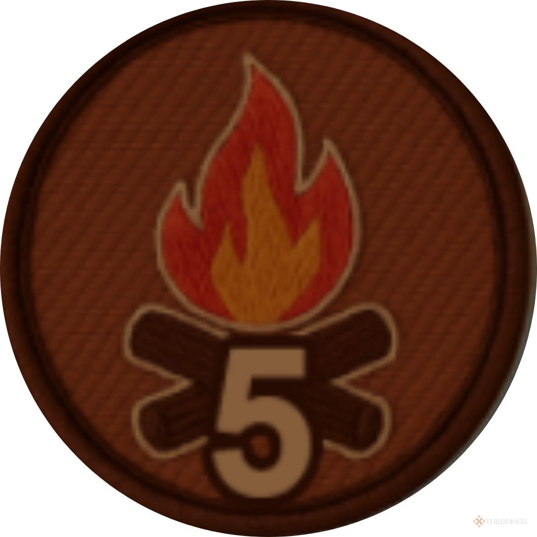 Cutout of a badge in Roblox: 99 Nights In The Forest.