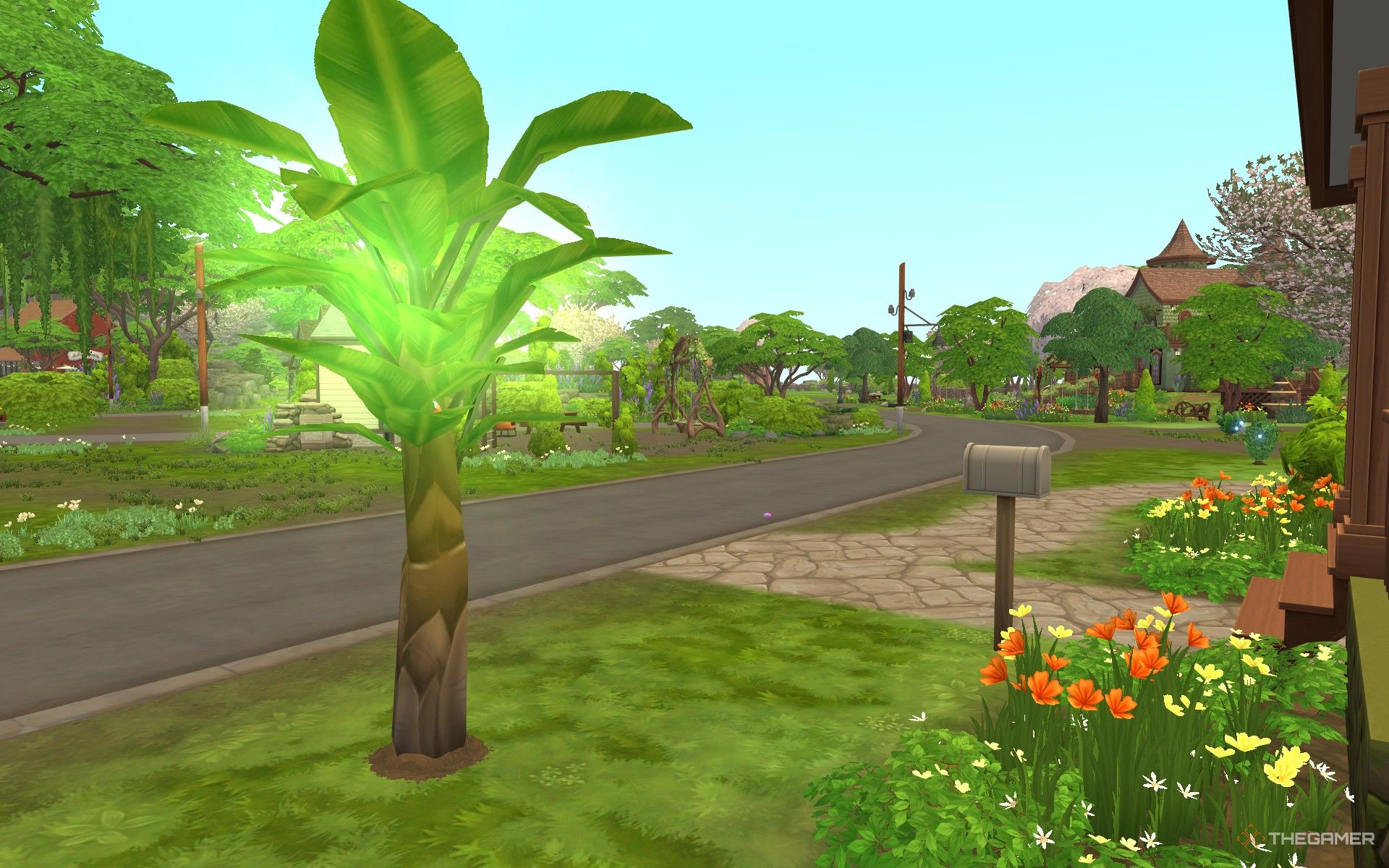 A forbidden fruit plant growing in Innisgreen in The Sims 4 Enchanted by Nature.