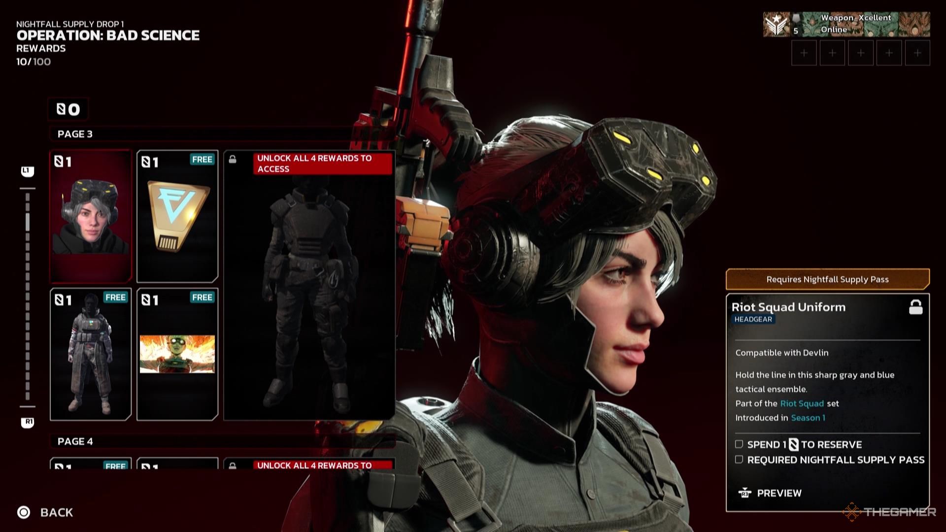 A Headgear customization type in The Killing Floor 3.