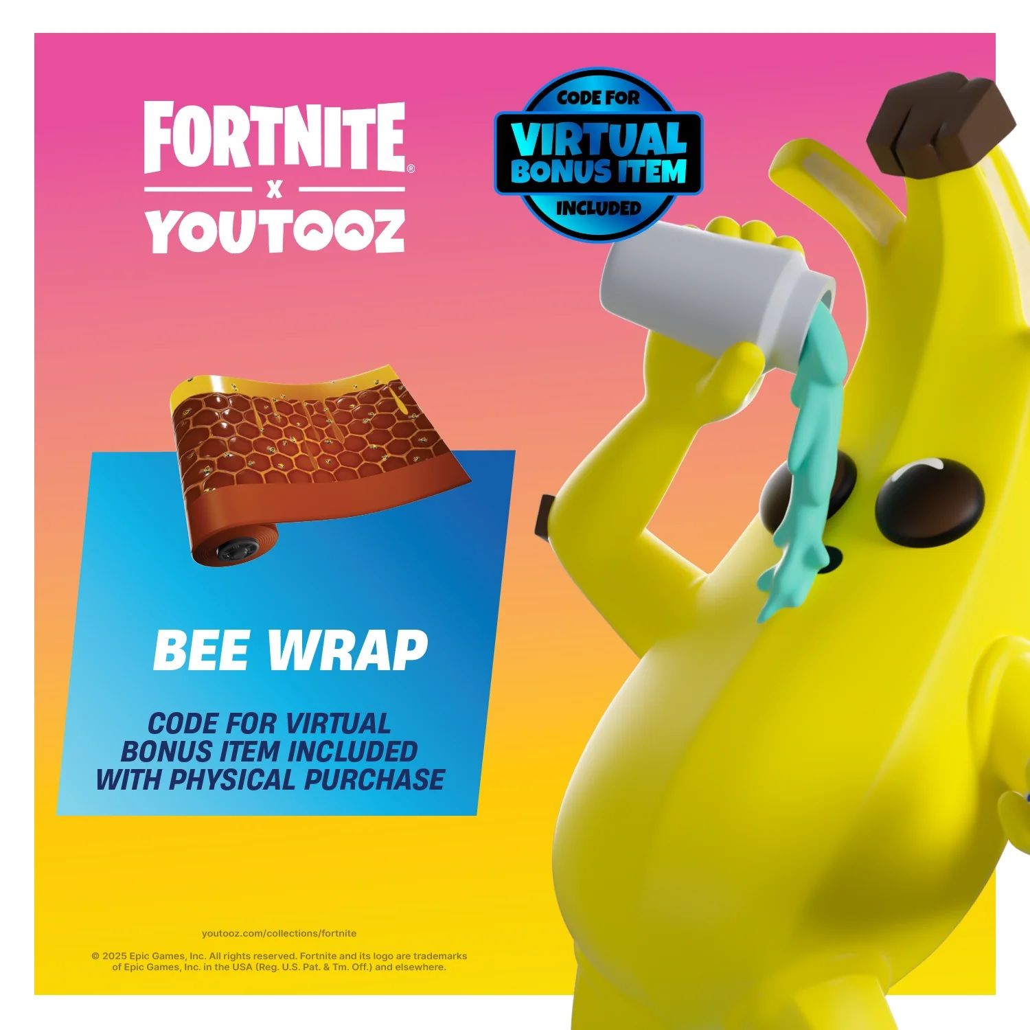 Bee Wrap virtual bonus item for Fortnite x YouTooz.