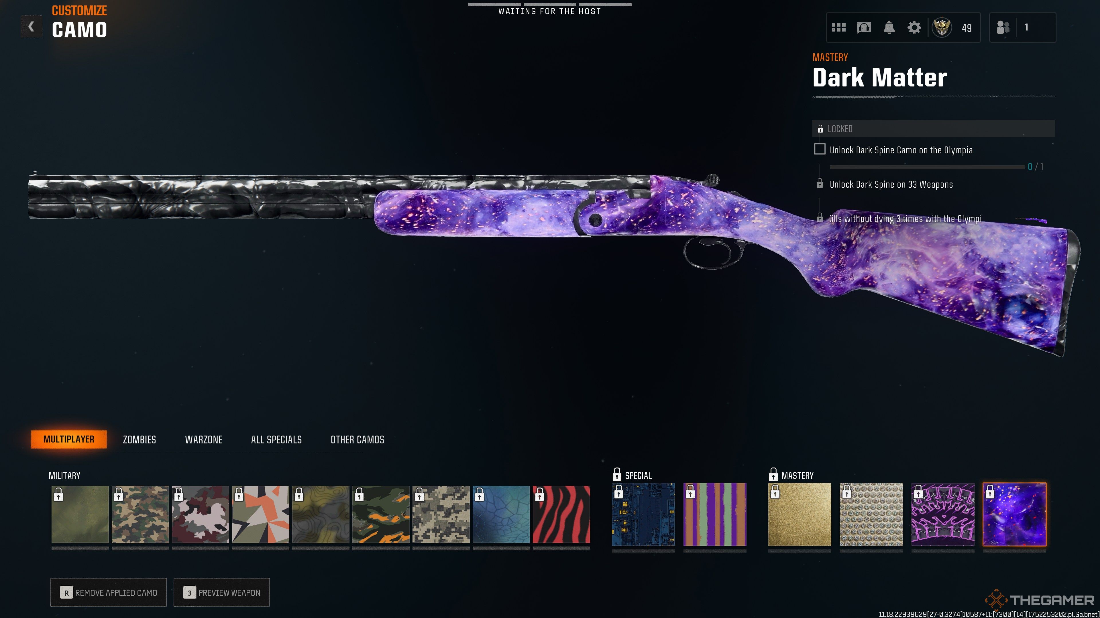 Black Ops 6 Olympia Multiplayer Camos