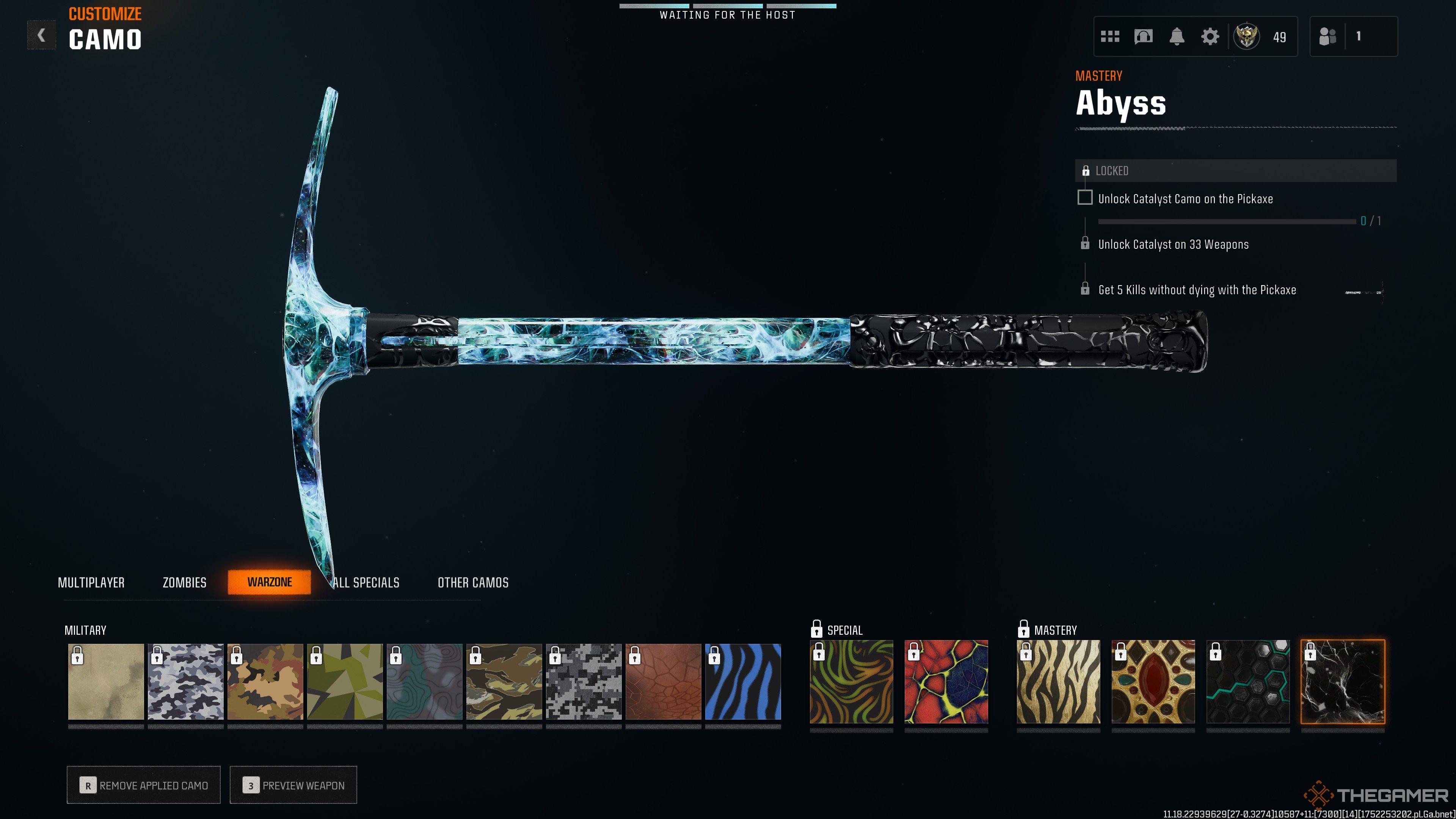 Black Ops 6 Pickaxe Warzone Camos