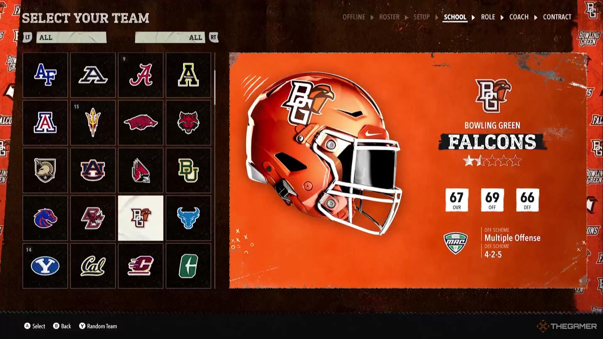 Bowling Green in College Football 26.