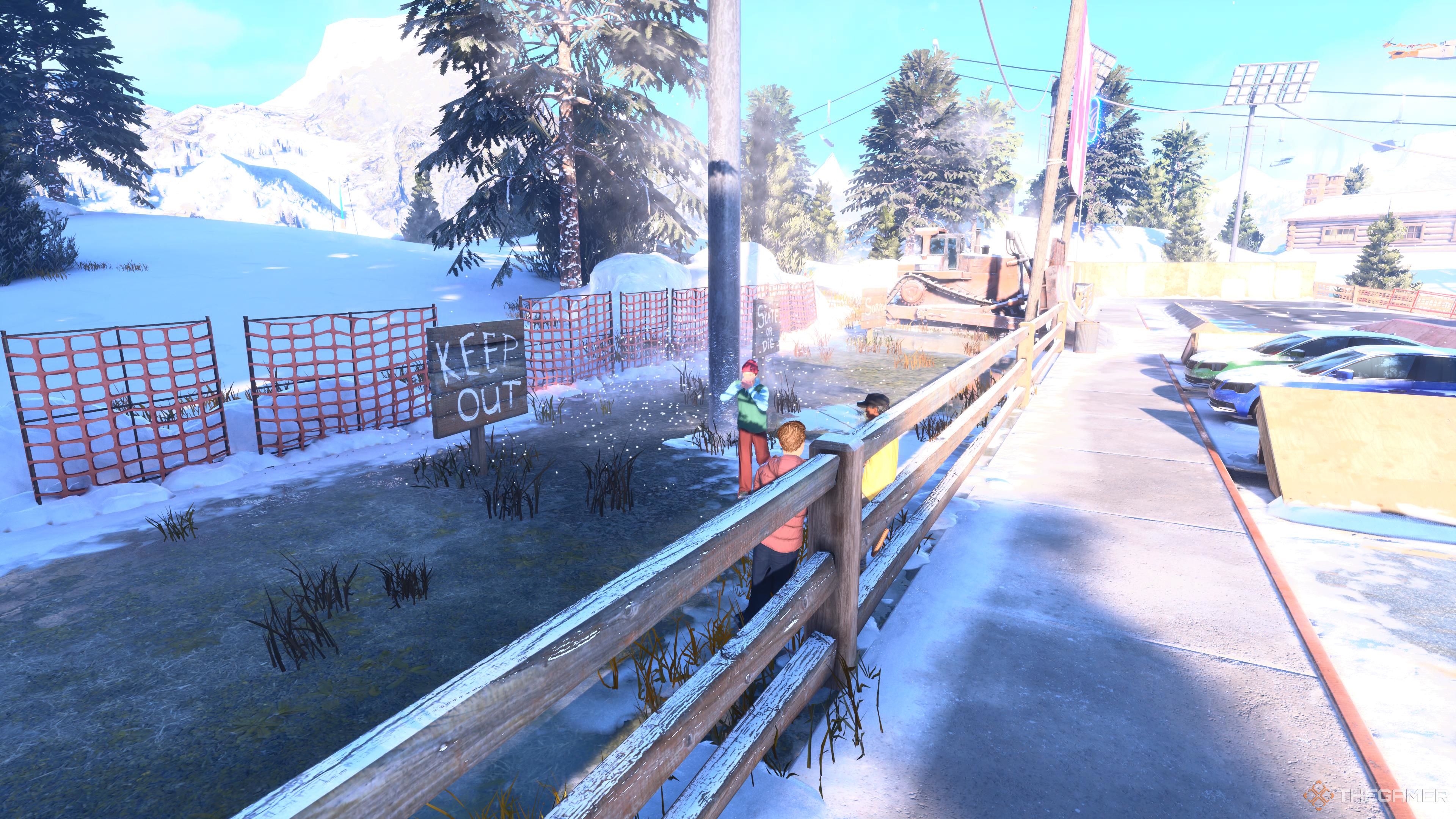 Chuck running around in pain in Tony Hawk's Pro Skater 3 + 4.