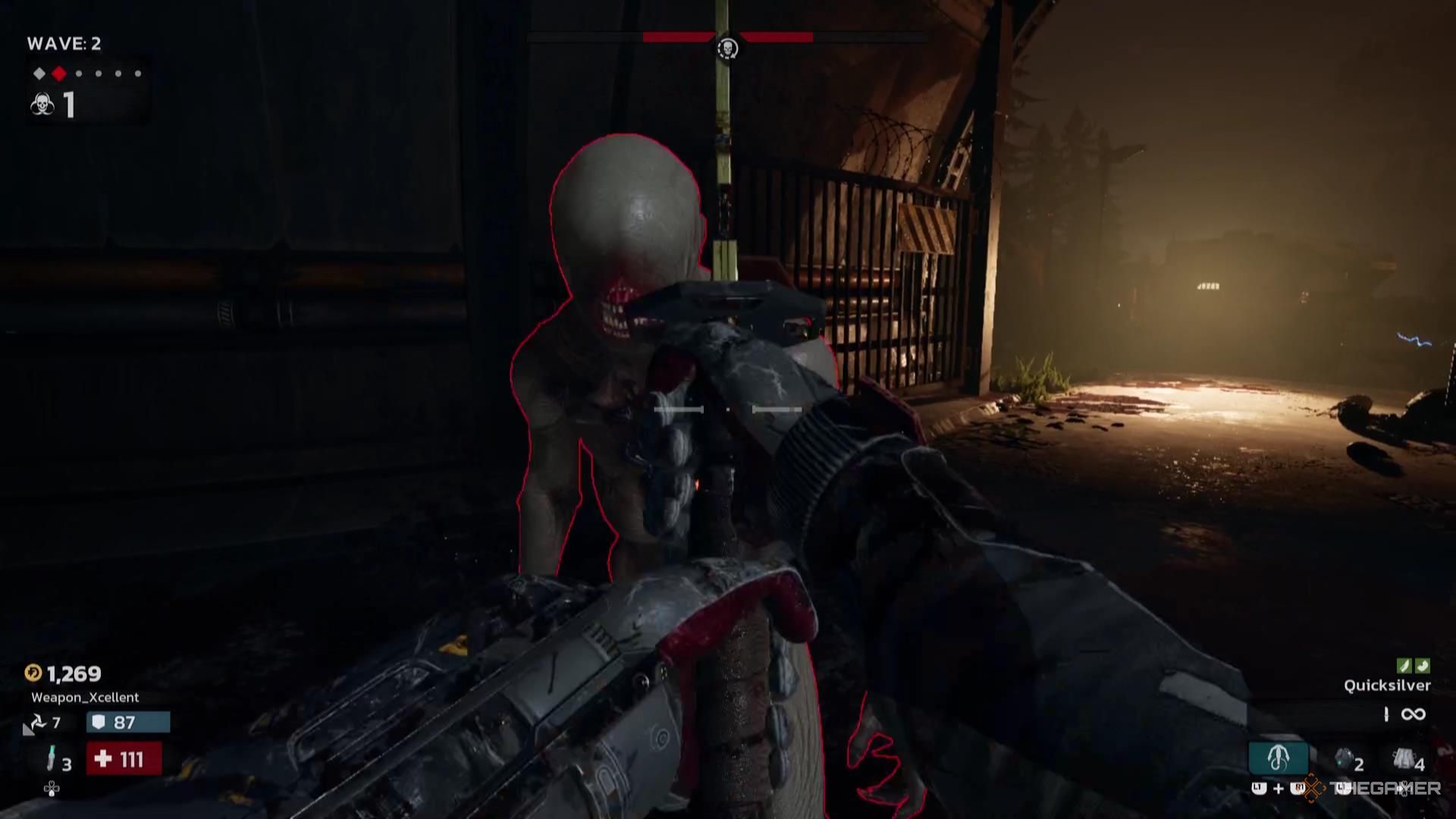 Cutting an enemy with a blade in Killing Floor 3.
