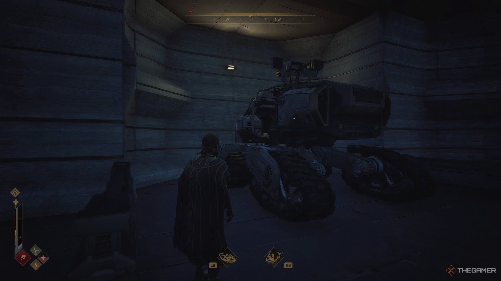 Player at his base in Dune: Awakening looking at the Buggy. 