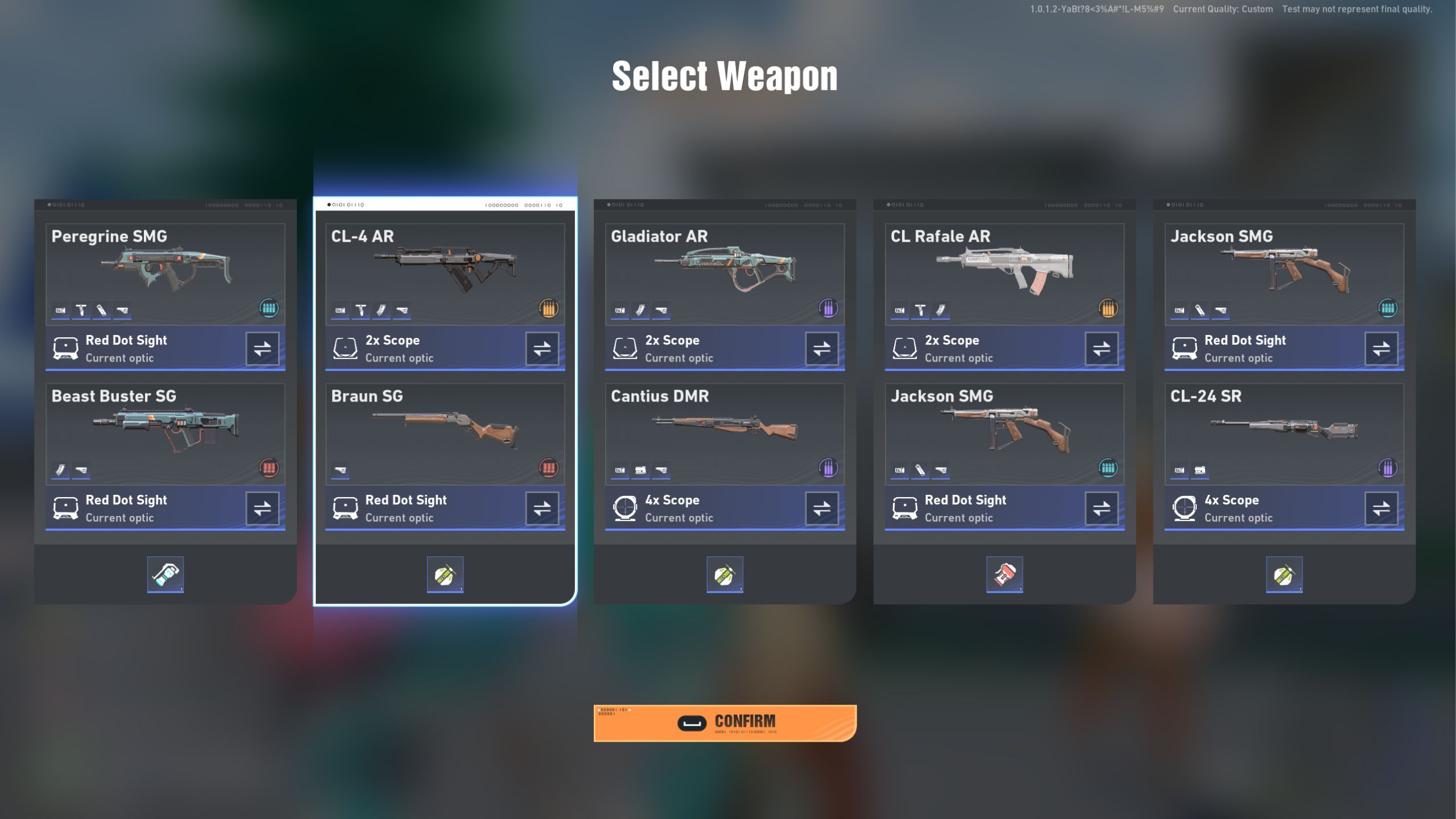 Fate Trigger gun combinations in deathmatch.