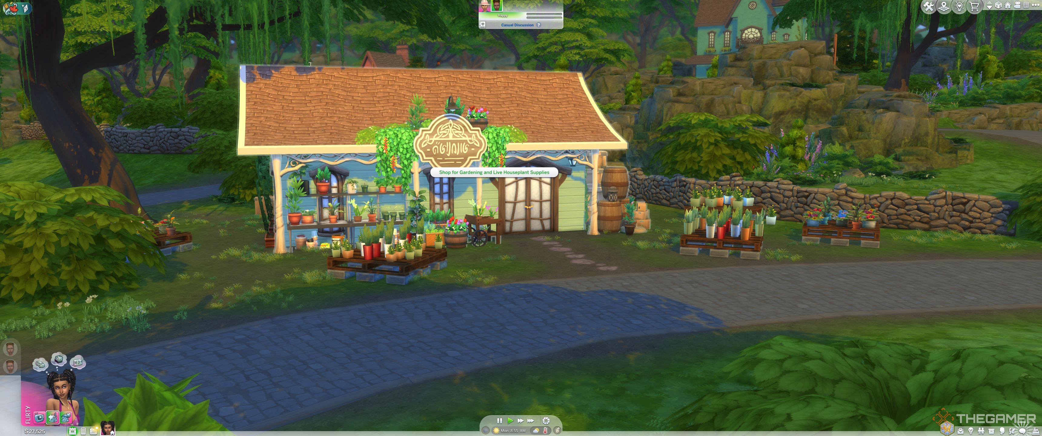 Gardening store in The Sims 4 Enchanted By Nature.