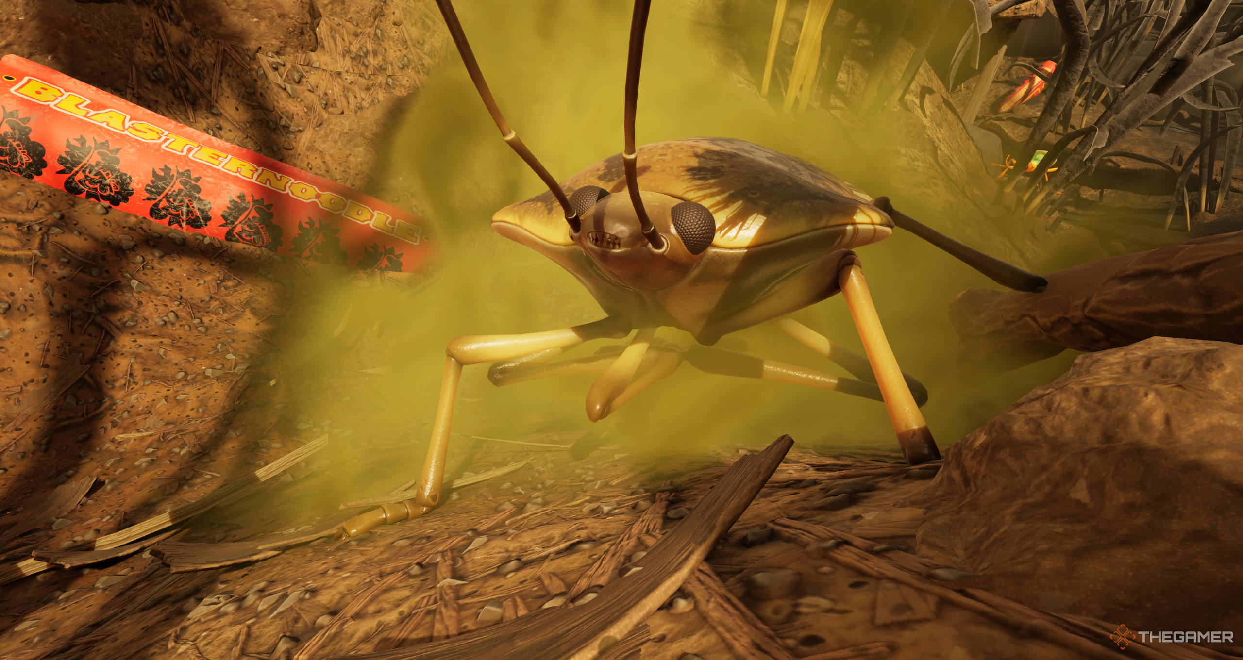A stinkbug in Grounded 2.