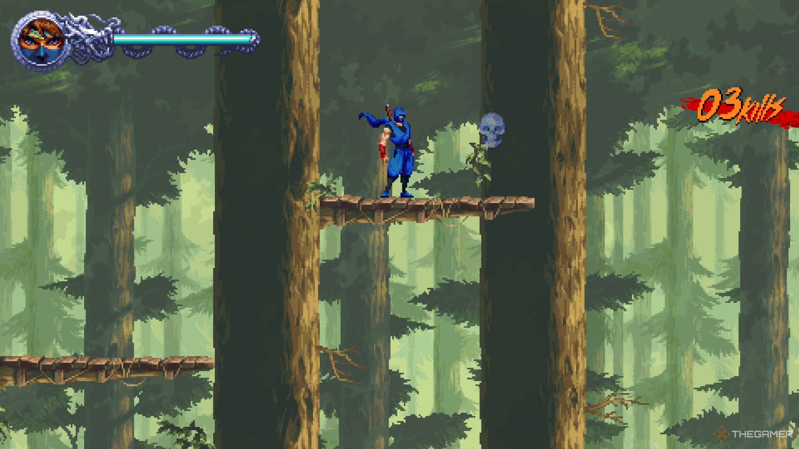 The first Crystal Skull in Ninja Gaiden: Ragebound's After The Demons.