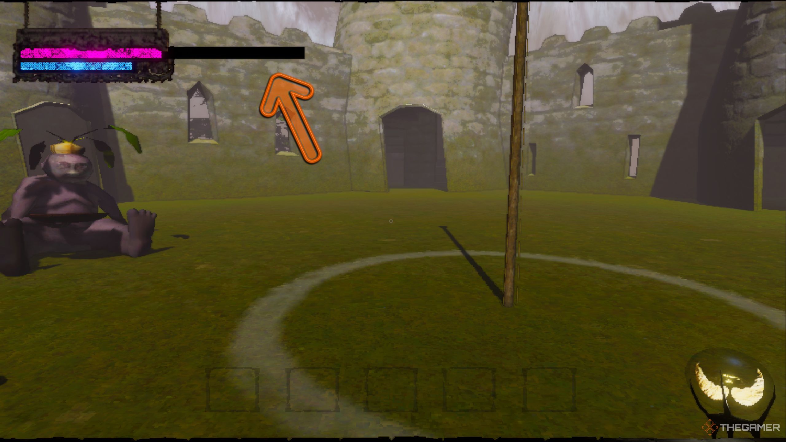 Mage Arena increased HP bar from soup.