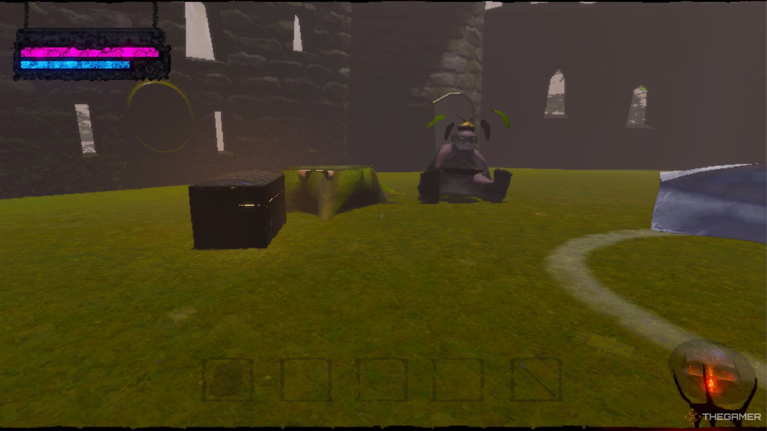 Mage Arena items in the base.